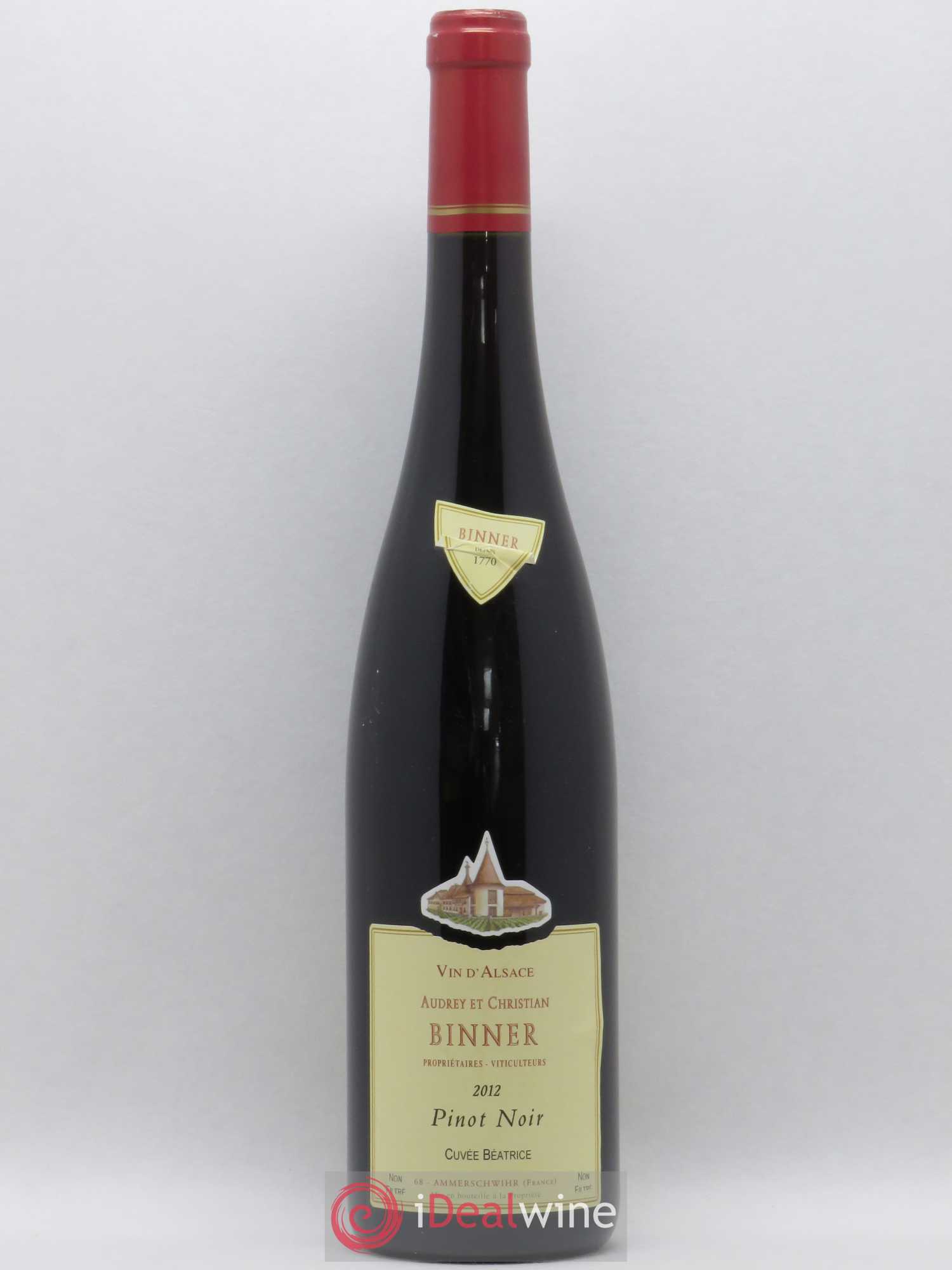 Alsace Pinot Noir Christian Binner Cuvée Béatrice 2012 - Lot de 1 bouteille - 0