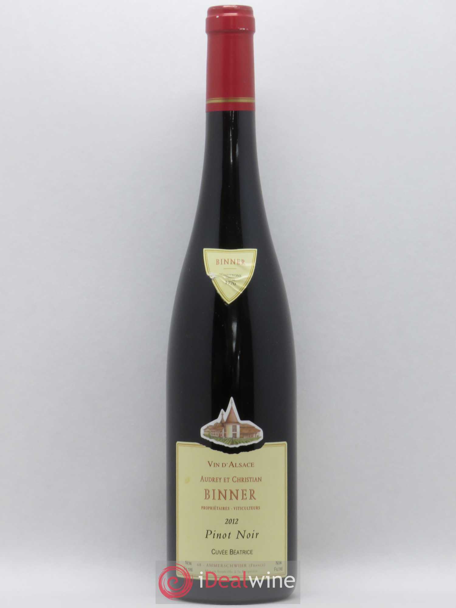 Alsace Pinot Noir Christian Binner Cuvée Béatrice 2012 - Lot de 1 bouteille - 0