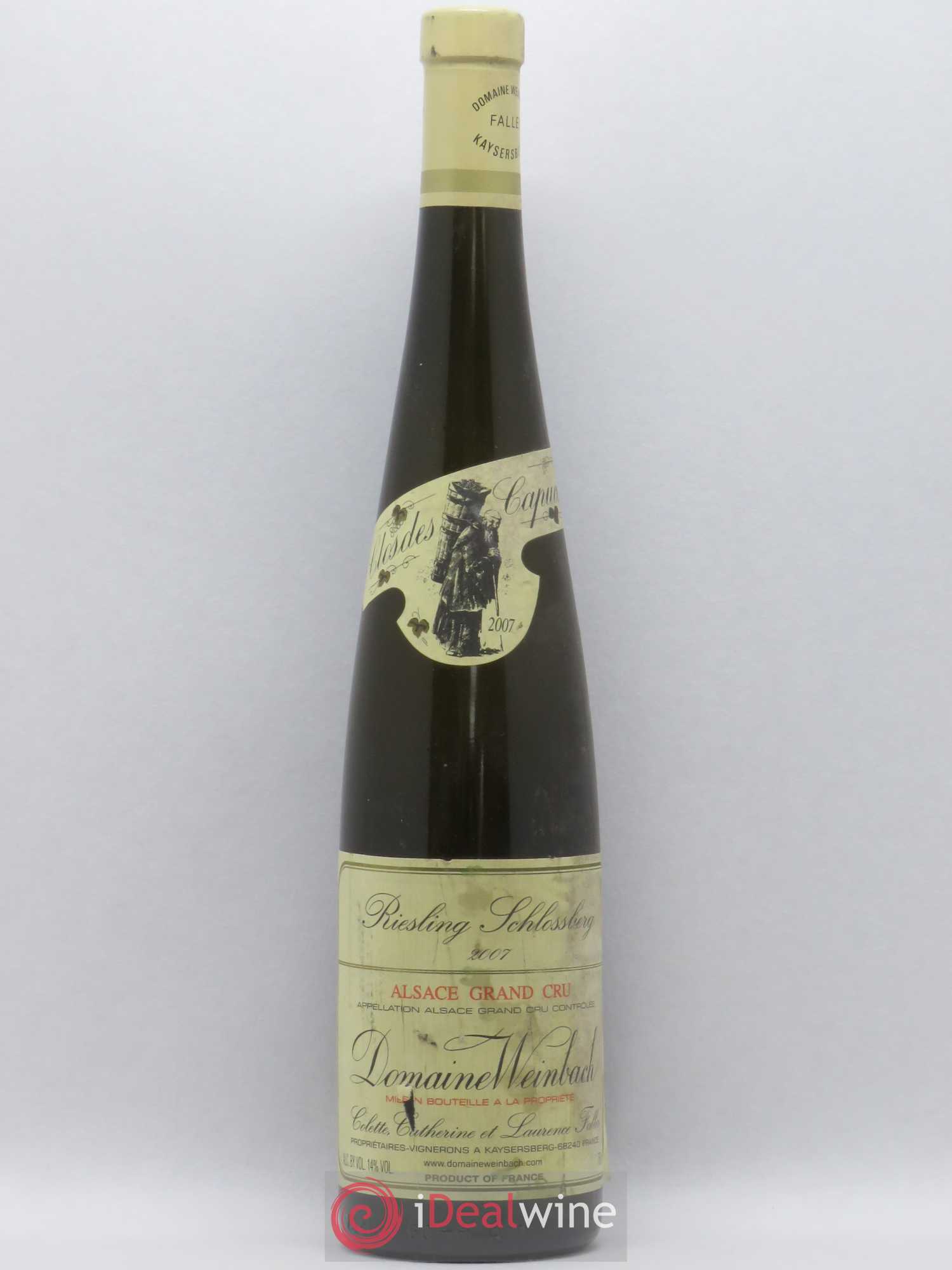 Alsace Grand Cru Schlossberg Riesling Weinbach (Domaine) 2007 - Lot de 1 bouteille - 0