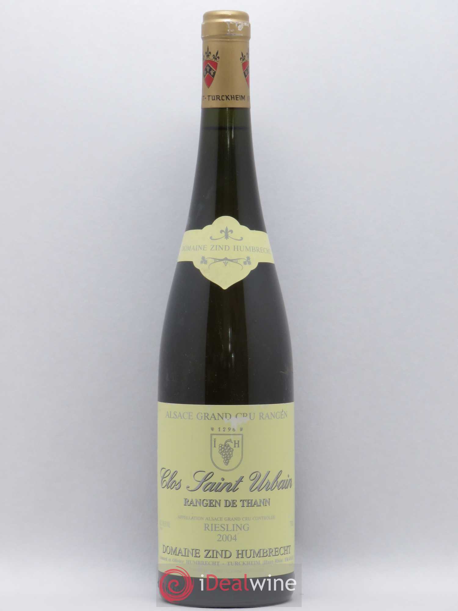 Alsace Riesling Grand Cru Rangen de Thann Clos Saint Urbain Zind-Humbrecht (Domaine) 2004 - Lot de 1 bouteille - 0