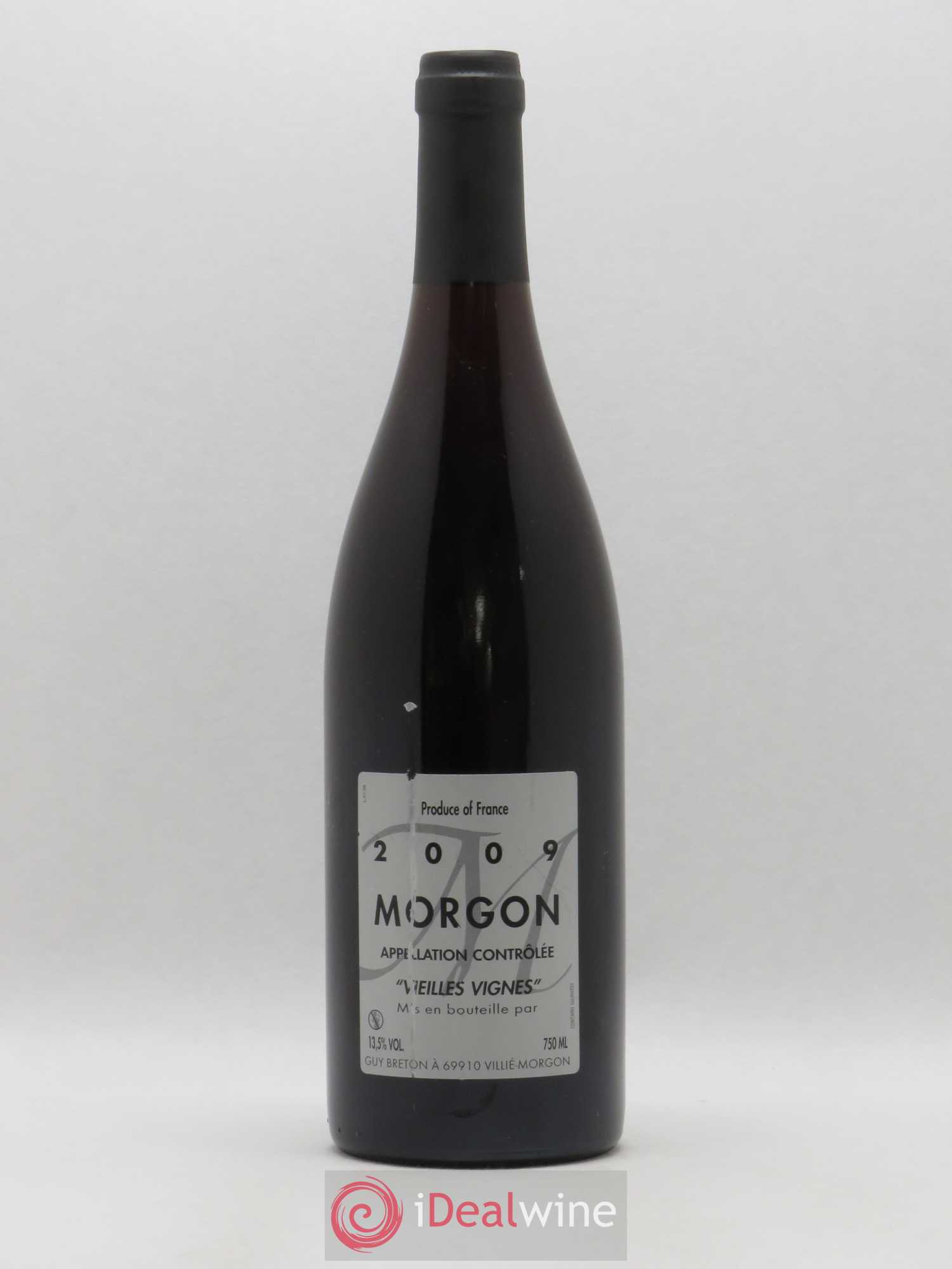 Morgon Vieilles vignes Guy Breton 2009 - Posten von 1 Flasche - 0
