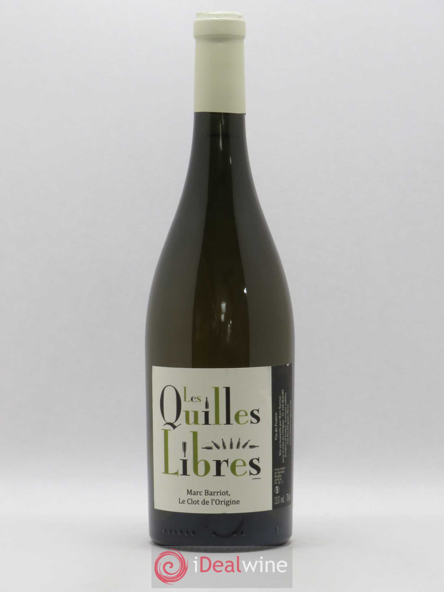 Côtes du Roussillon Les Quilles Libres Clot de L'Origine Barriot (sans prix de réserve) 2011 - Posten von 1 Flasche - 0