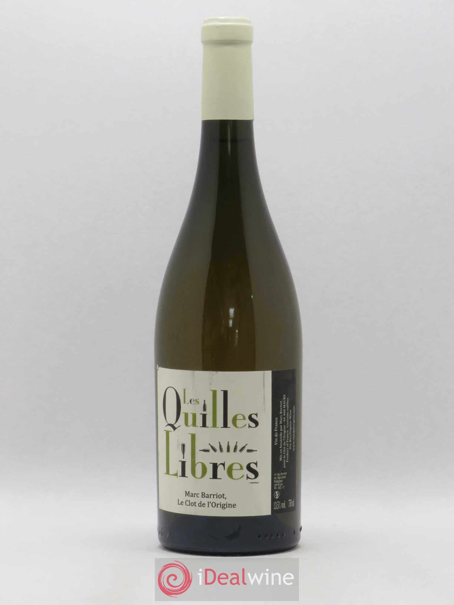 Côtes du Roussillon Les Quilles Libres Clot de L'Origine Barriot (sans prix de réserve) 2011 - Posten von 1 Flasche - 0