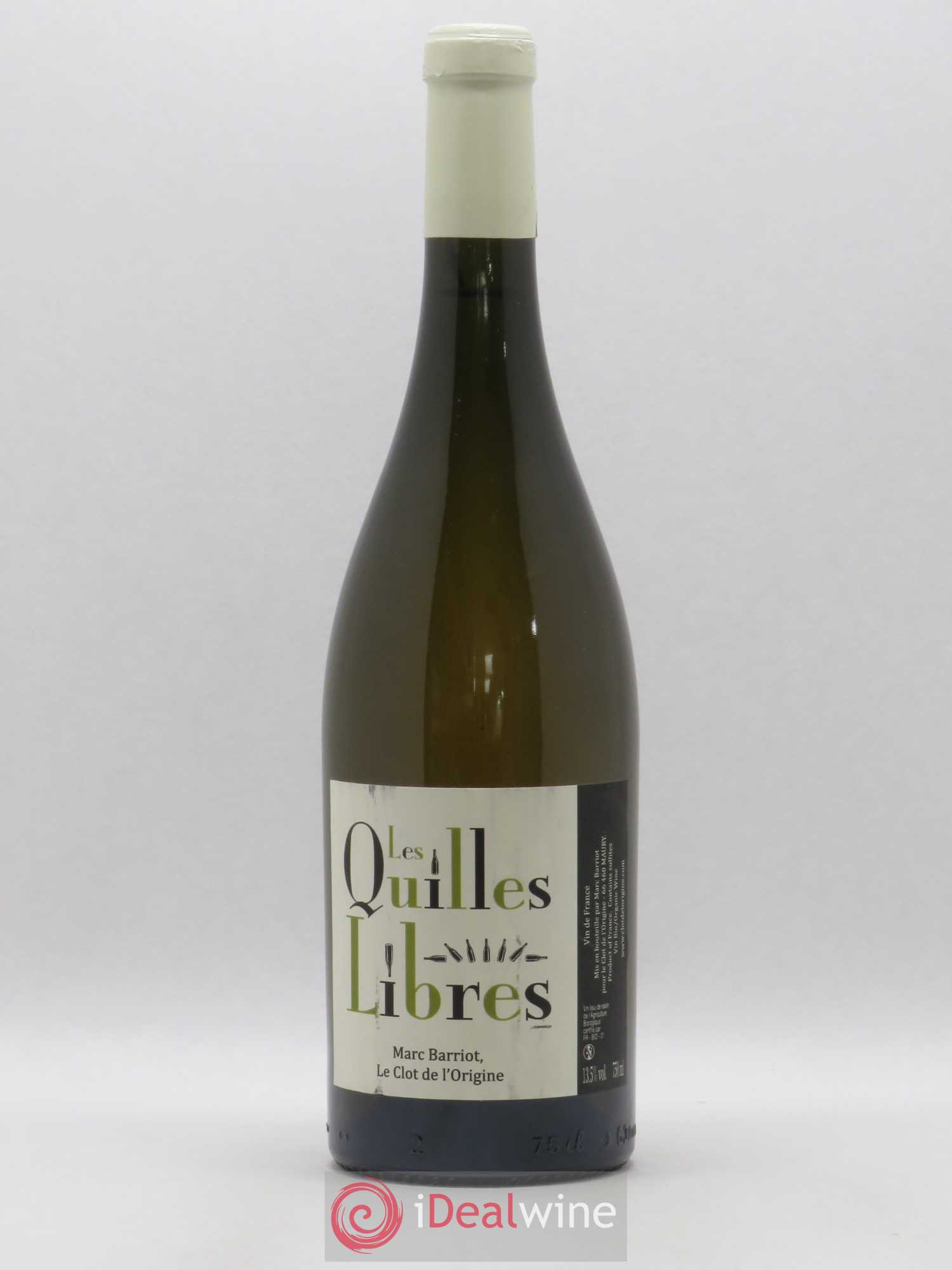 Côtes du Roussillon Les Quilles Libres Clot de L'Origine Barriot (sans prix de réserve) 2011 - Posten von 1 Flasche - 0