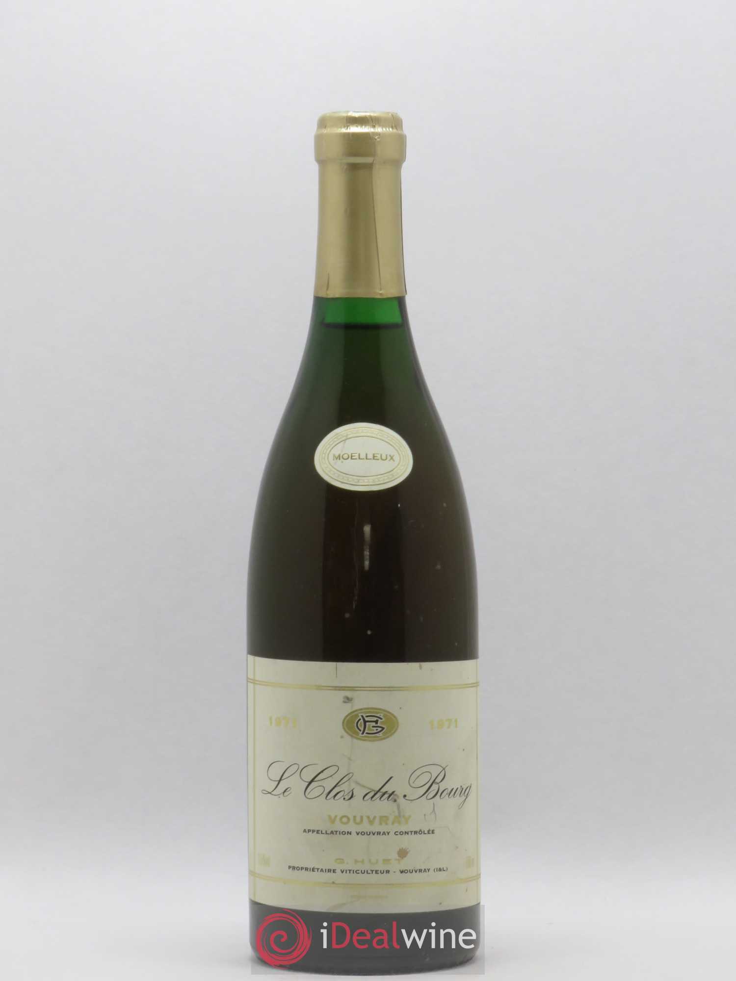 Vouvray Clos du Bourg Moelleux Domaine Huet 1971 - Lotto di 1 bottiglia - 0