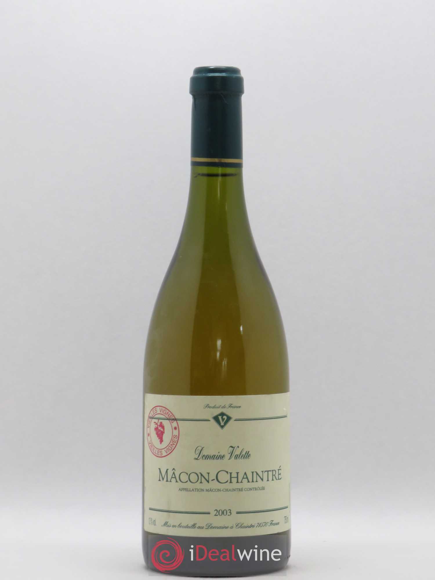 Mâcon Chaintré Vieilles Vignes Valette (Domaine) 2003 - Lot de 1 bouteille - 0