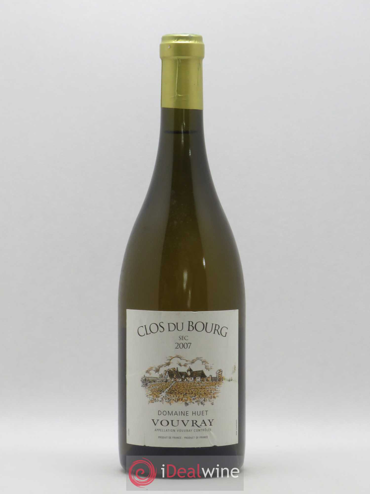 Vouvray Clos du Bourg Sec Domaine Huet 2007 - Lot de 1 bouteille - 0