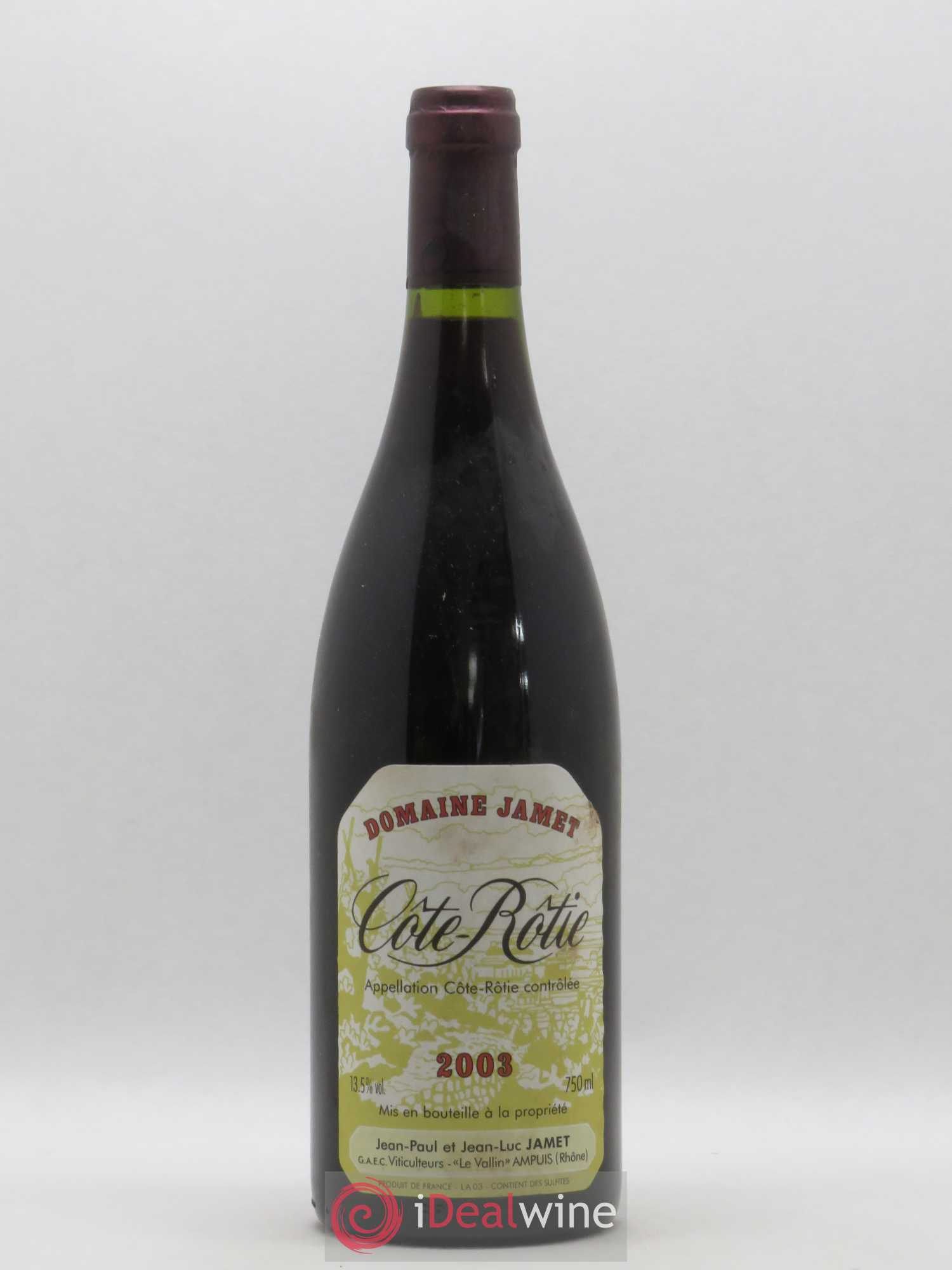 Côte-Rôtie Jamet (Domaine) 2003 - Lot de 1 bouteille - 0