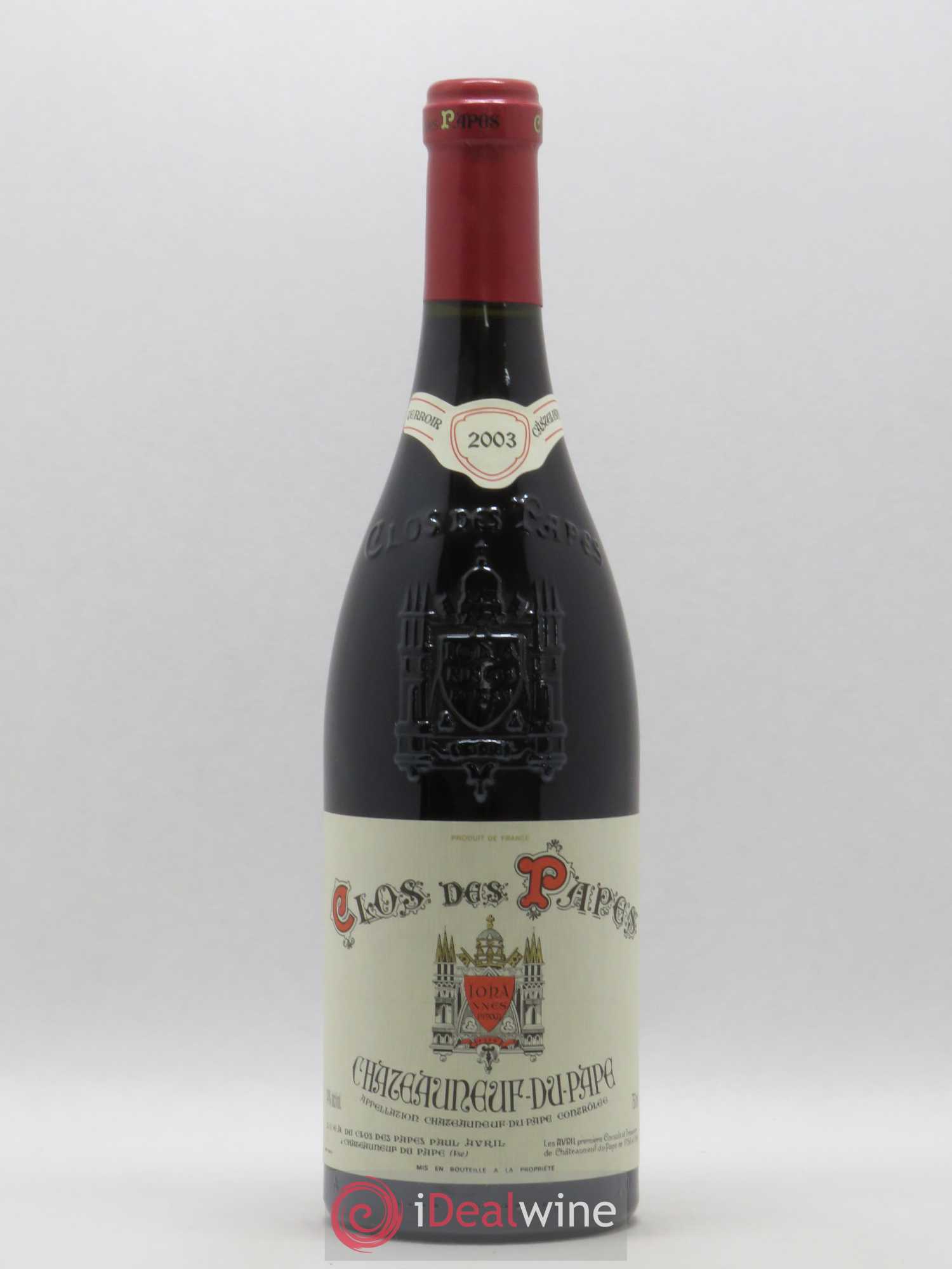 Châteauneuf-du-Pape Clos des Papes - Paul Avril 2003 - Lot de 1 bouteille - 0