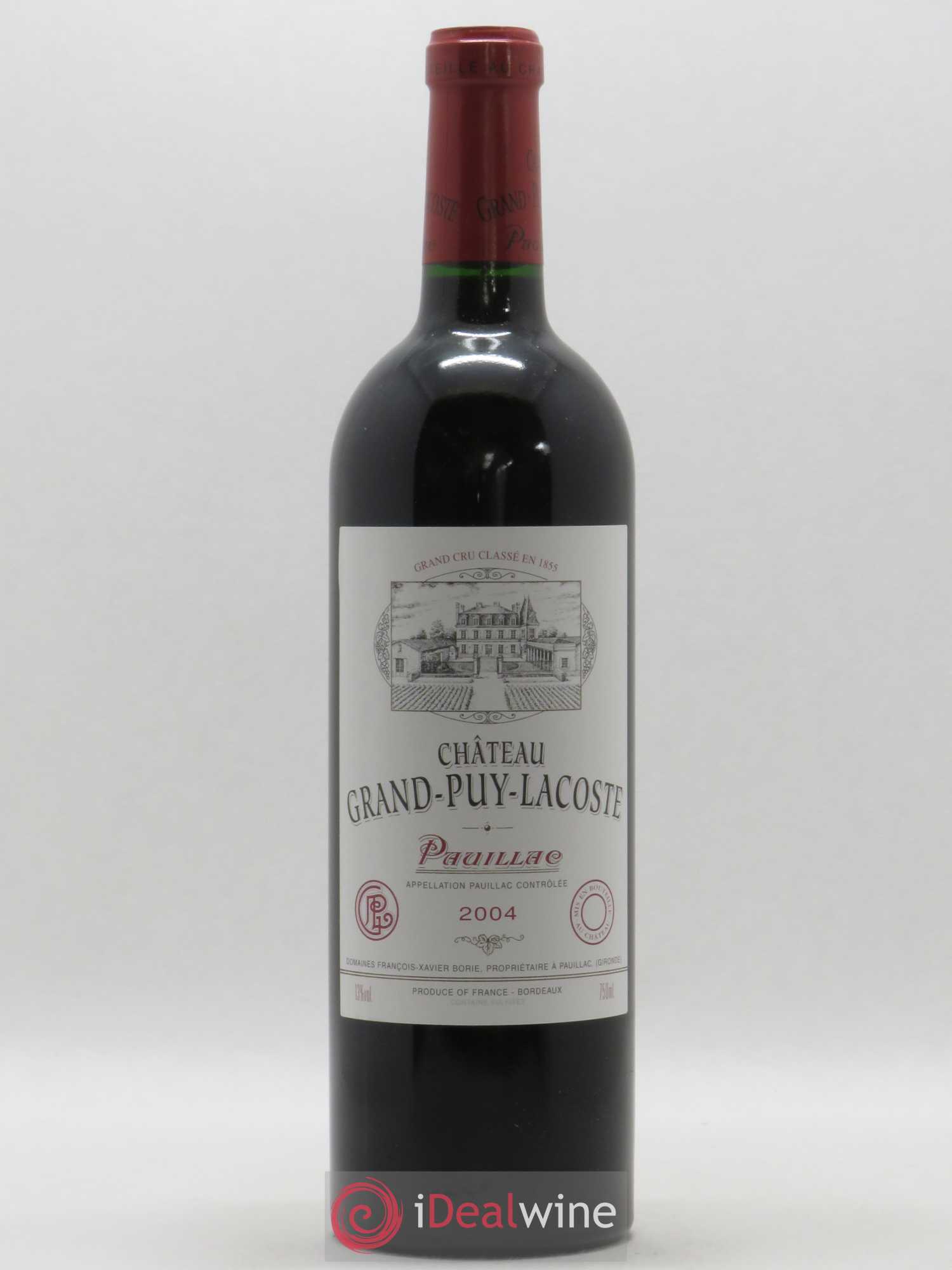 Château Grand Puy Lacoste 5ème Grand Cru Classé 2004 - Lot de 1 bouteille - 0