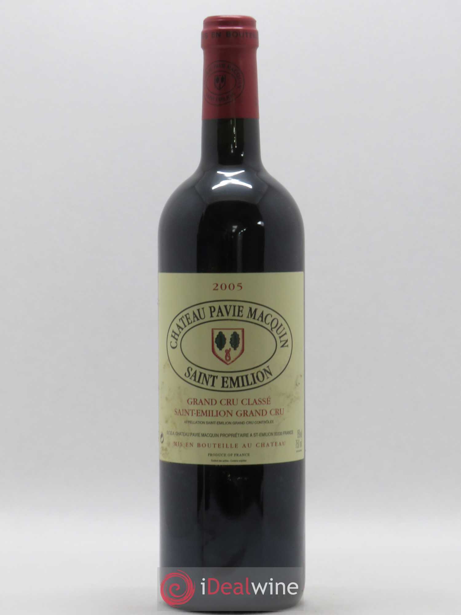 Château Pavie Macquin 1er Grand Cru Classé B 2005 - Lot de 1 bouteille - 0