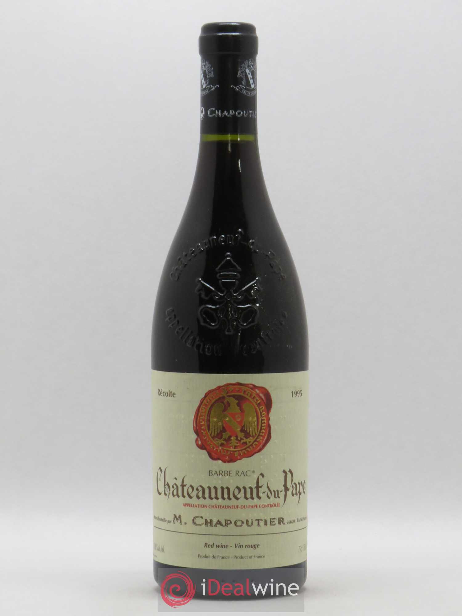 Châteauneuf-du-Pape Barbe Rac Chapoutier 1995 - Lot de 1 bouteille - 0