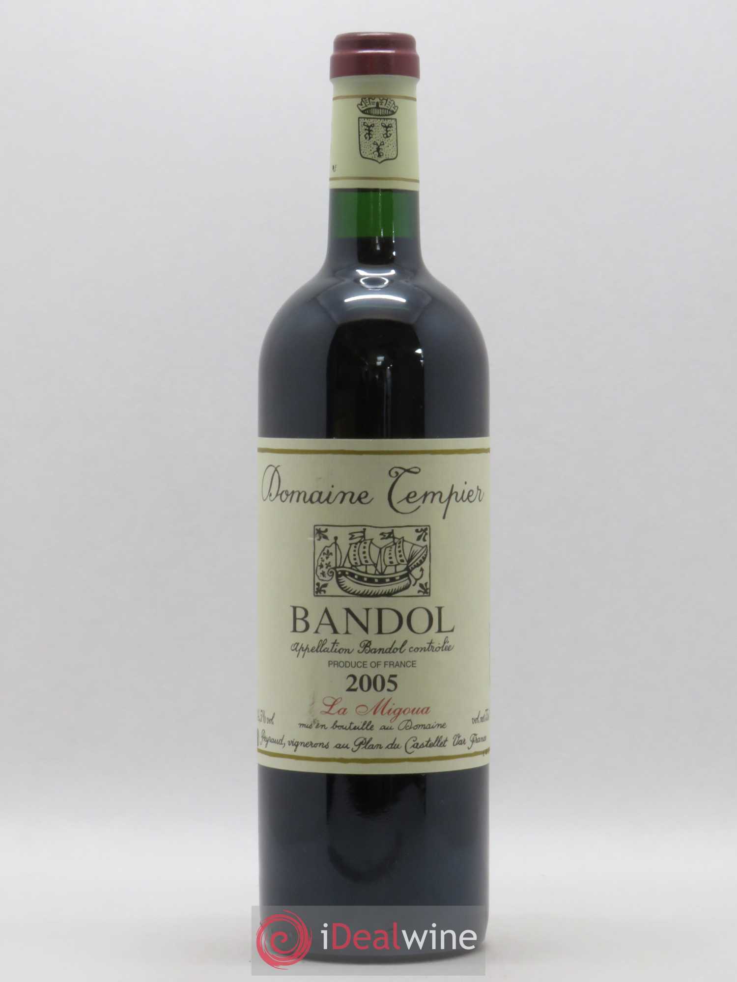 Bandol Domaine Tempier Cuvée La Migoua Famille Peyraud 2005 - Lot de 1 bouteille - 0
