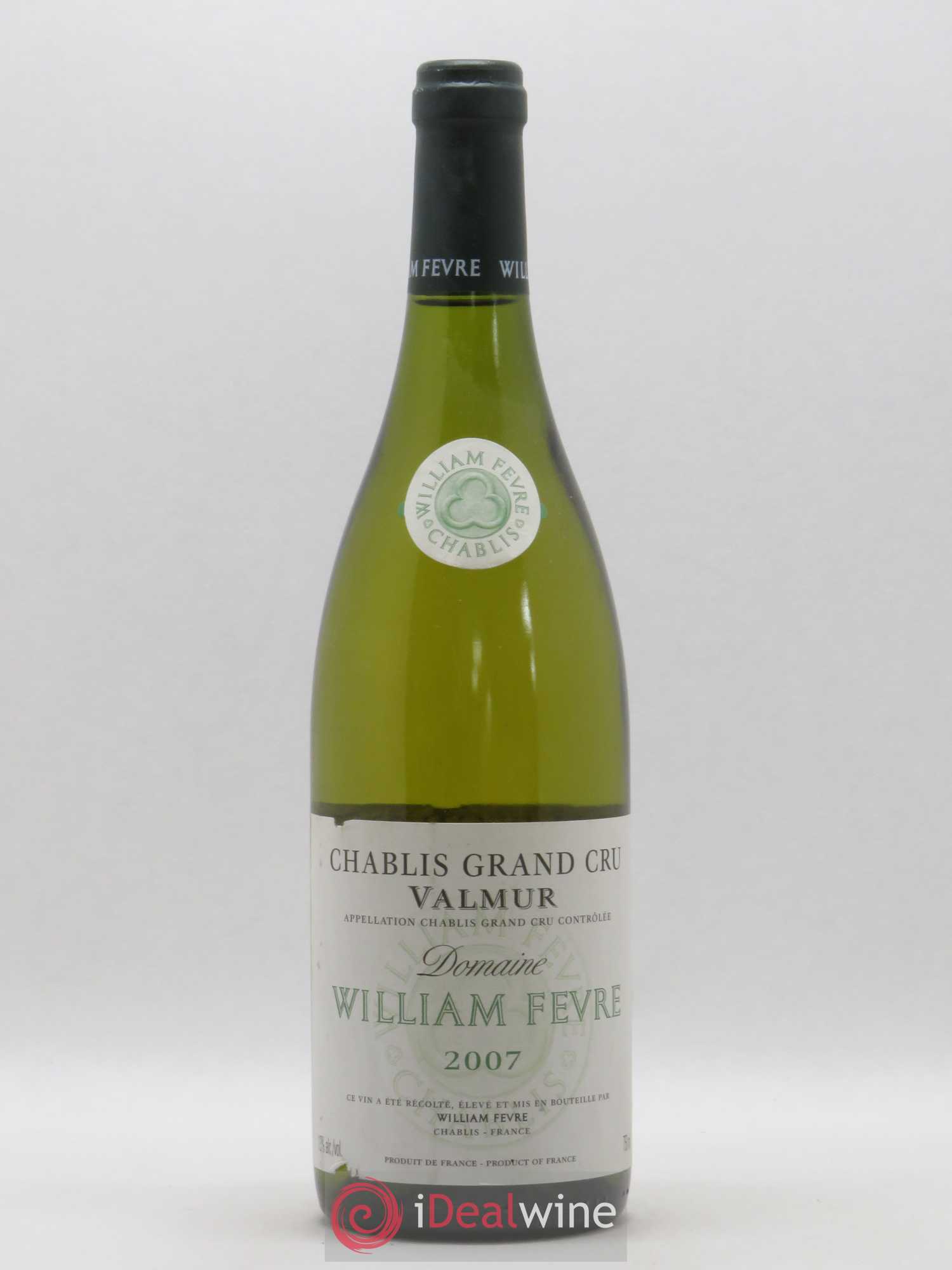 Chablis Grand Cru Valmur William Fèvre 2007 - Lot de 1 bouteille - 0