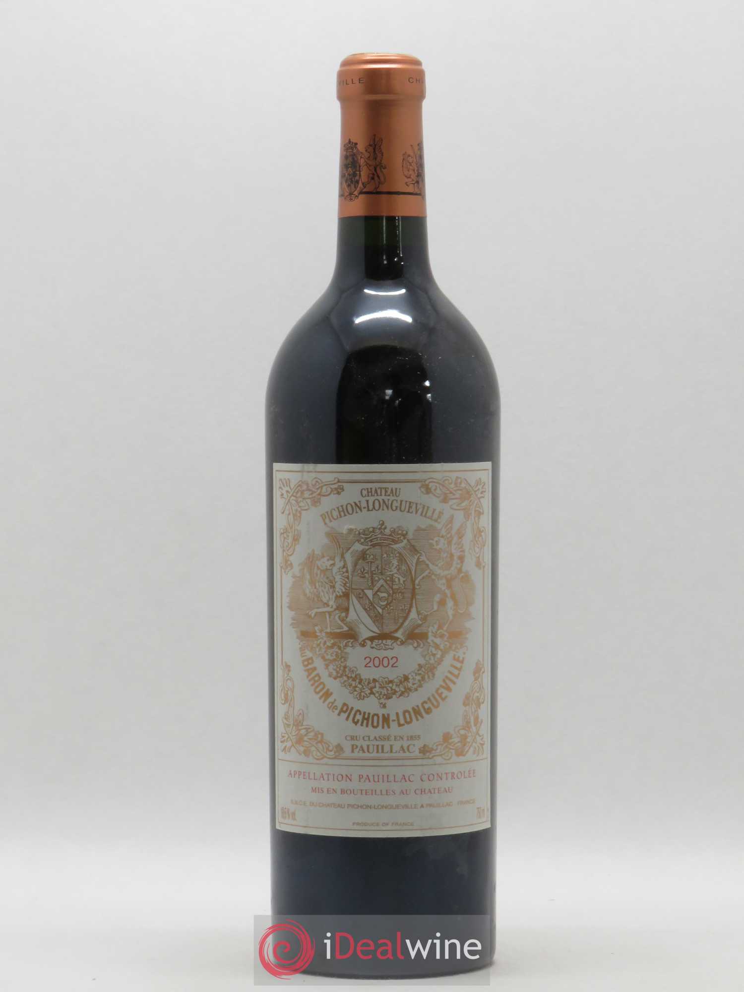 Pichon Longueville Baron 2ème Grand Cru Classé 2002 - Lot de 1 bouteille - 0