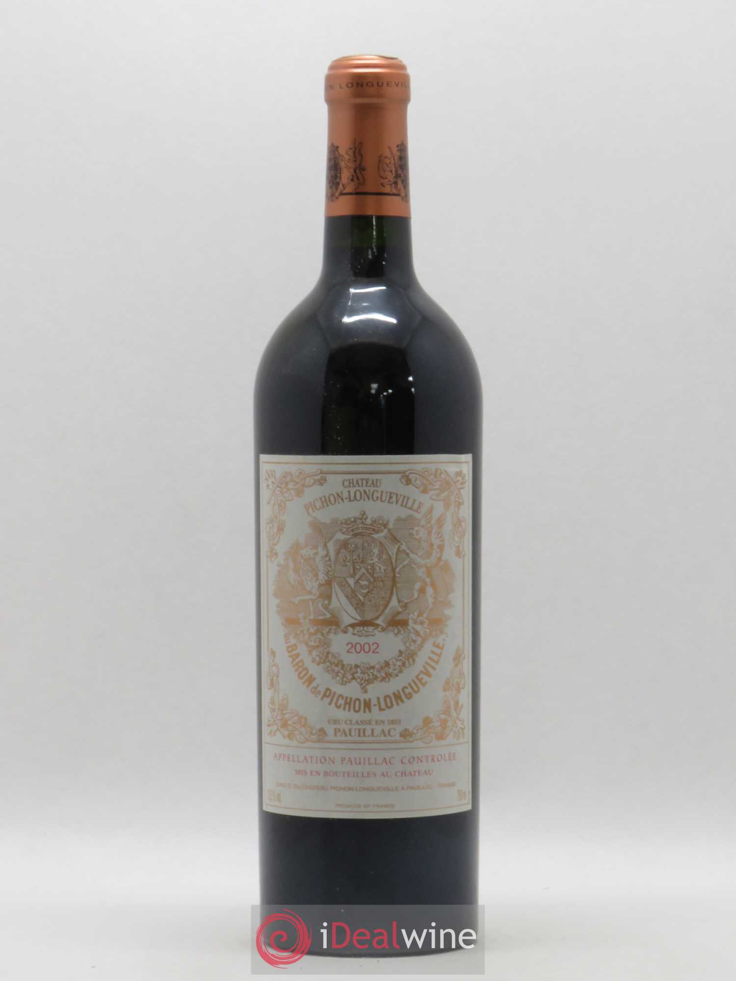 Pichon Longueville Baron 2ème Grand Cru Classé 2002 - Lot de 1 bouteille - 0