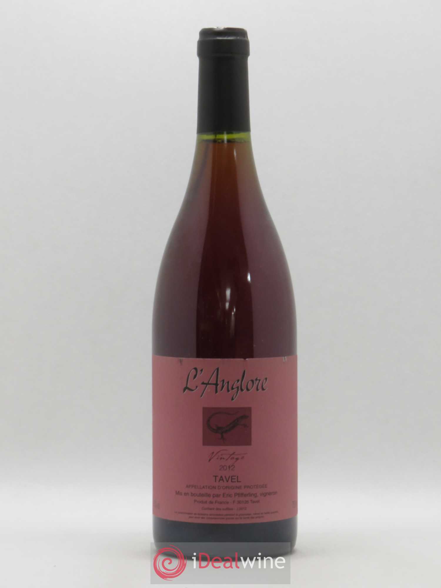 Tavel Vintage L'Anglore 2012 - Lot de 1 bouteille - 0