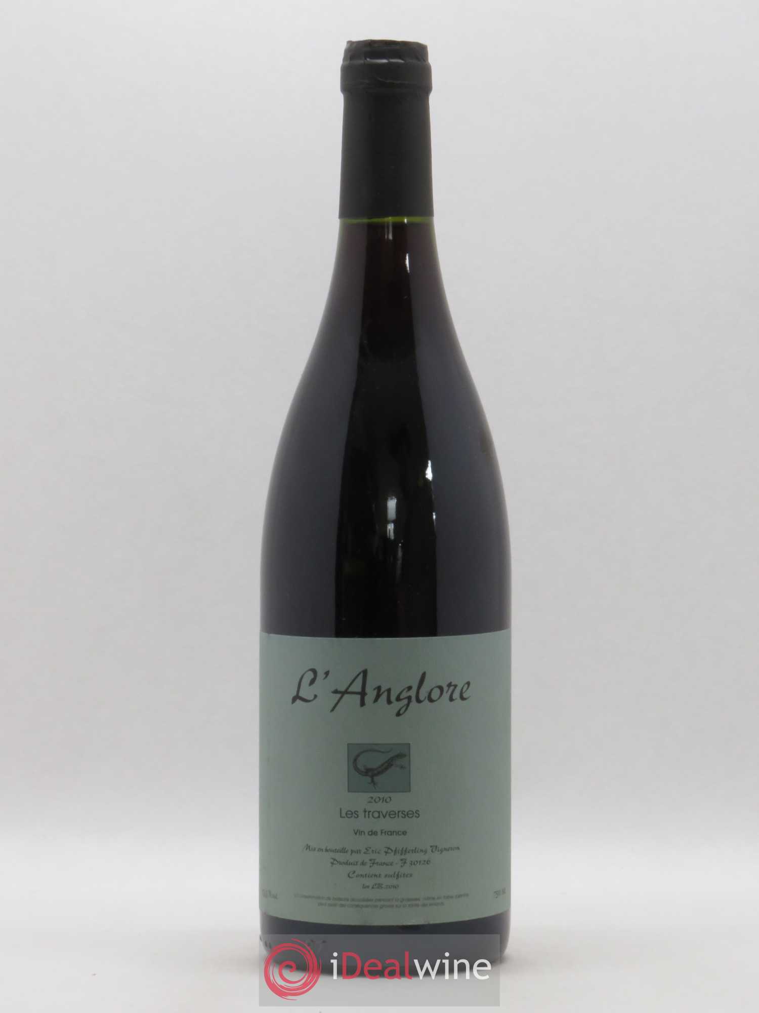 Vin de France Les Traverses L'Anglore 2010 - Lot de 1 bouteille - 0