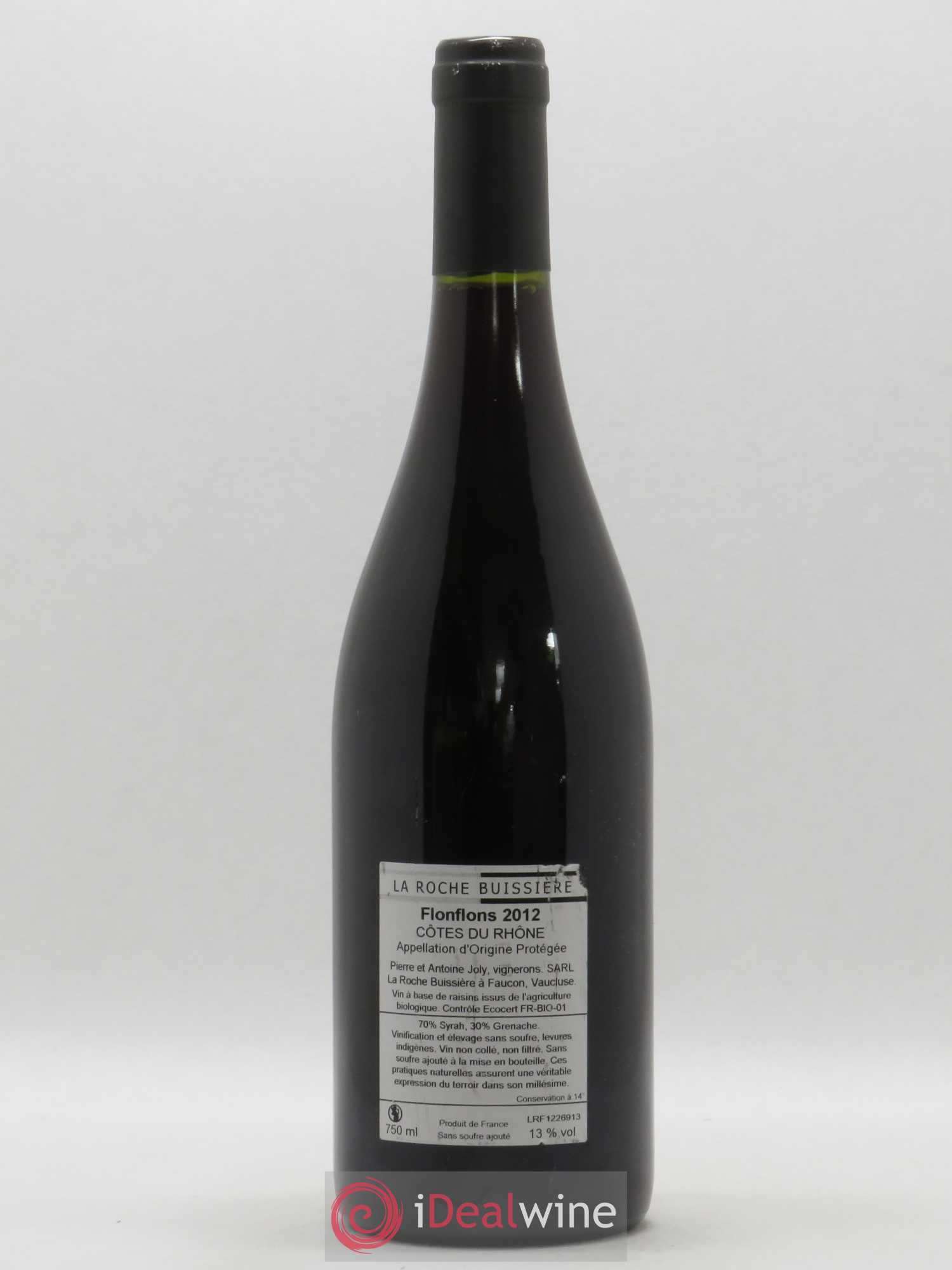 Côtes-du-Rhône Flonflons La Roche Bussiere (sans prix de réserve) 2012 - Posten von 1 Flasche - 1
