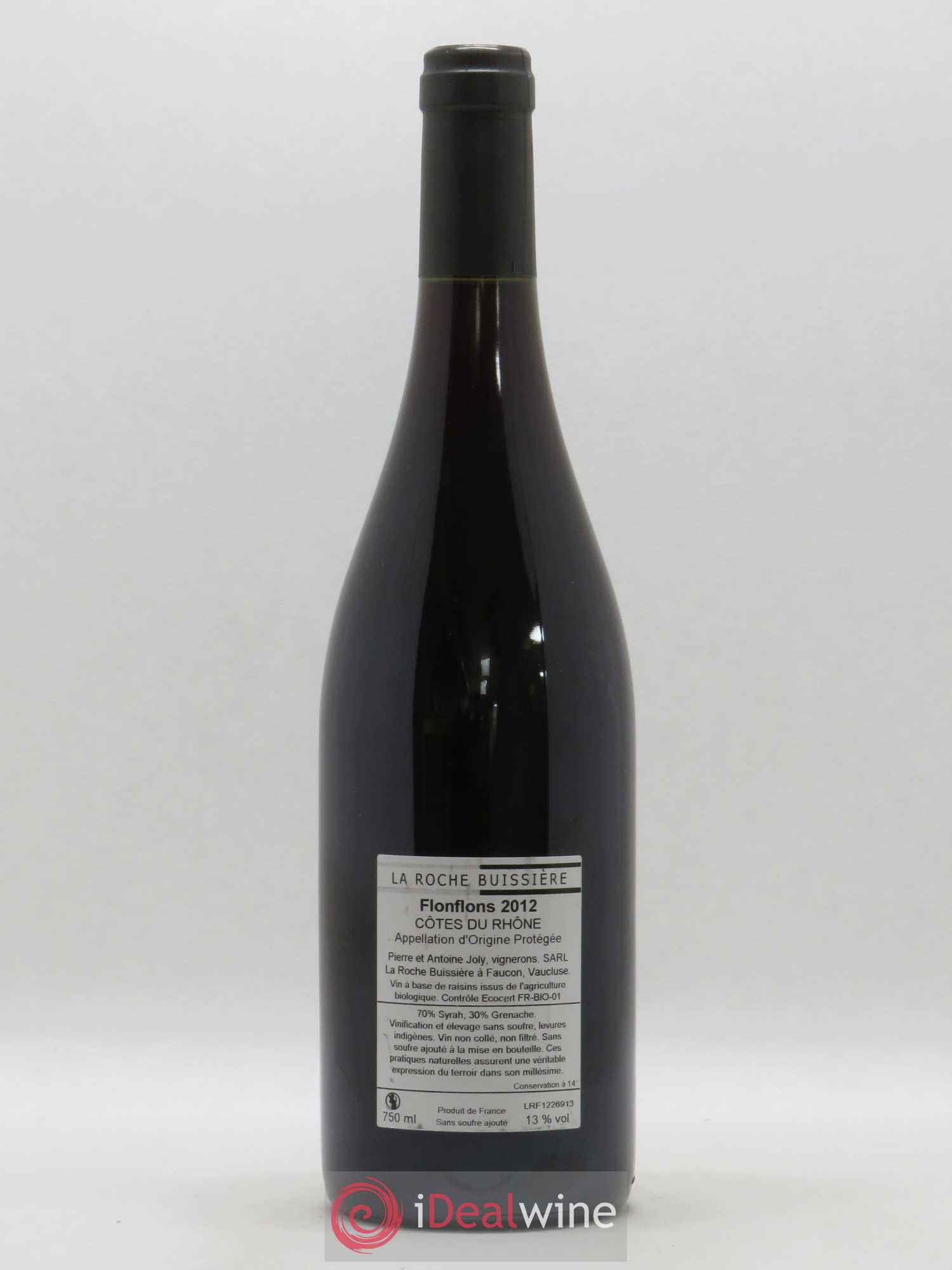 Côtes-du-Rhône Flonflons La Roche Bussiere (sans prix de réserve) 2012 - Posten von 1 Flasche - 1