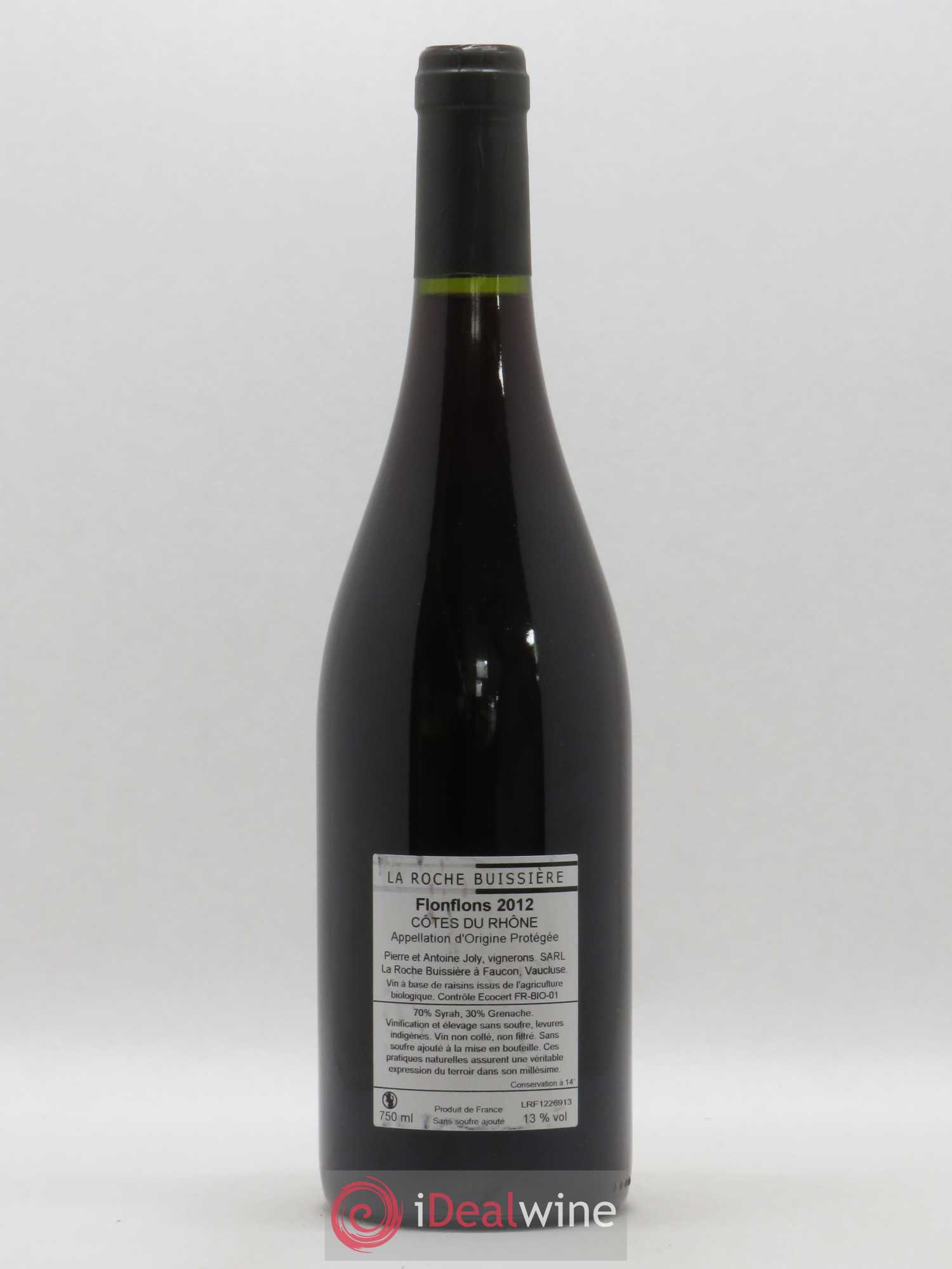 Côtes-du-Rhône Flonflons La Roche Bussiere (sans prix de réserve) 2012 - Posten von 1 Flasche - 1