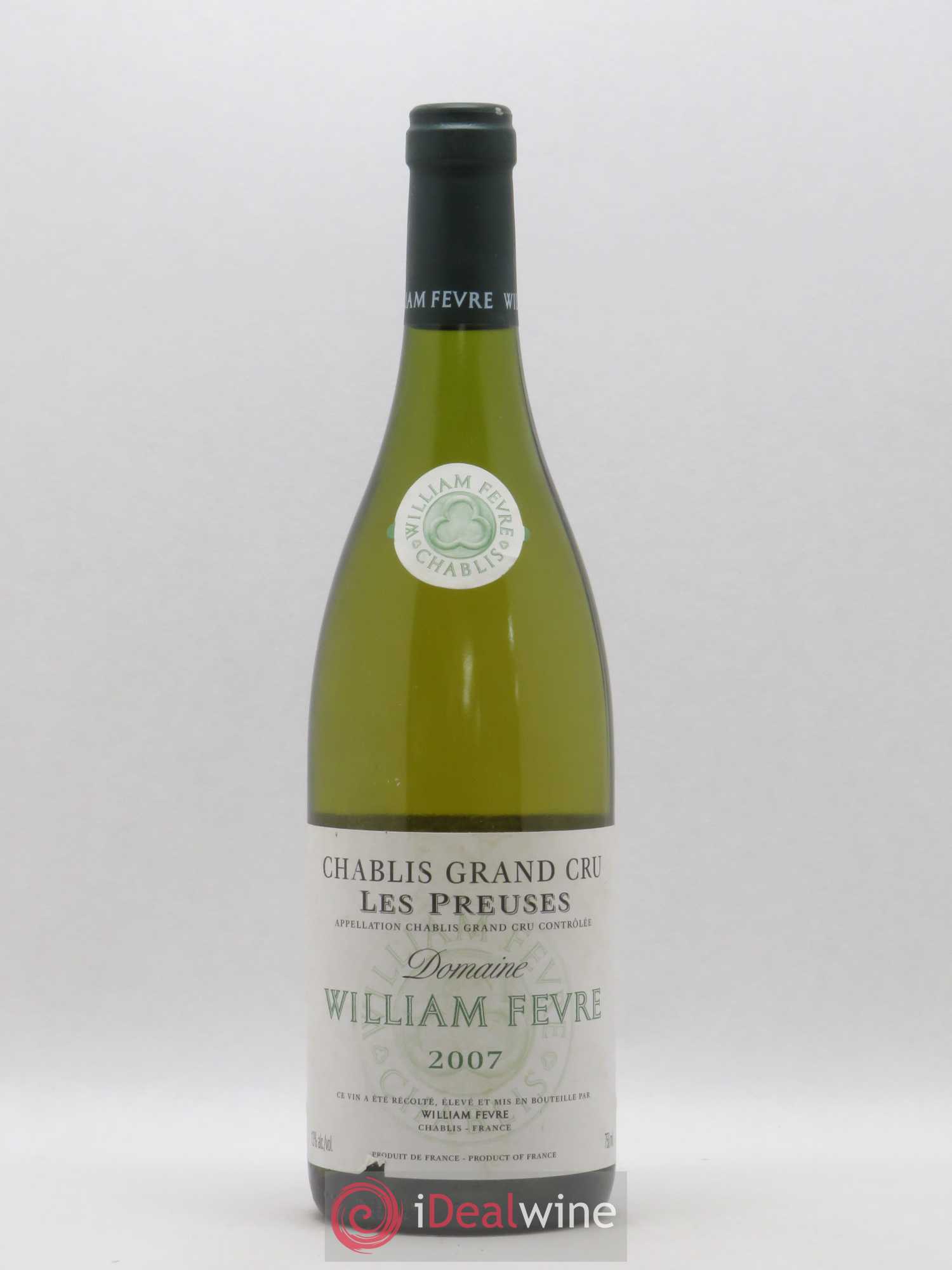 Chablis Grand Cru les Preuses William Fèvre 2007 - Lot de 1 bouteille - 0