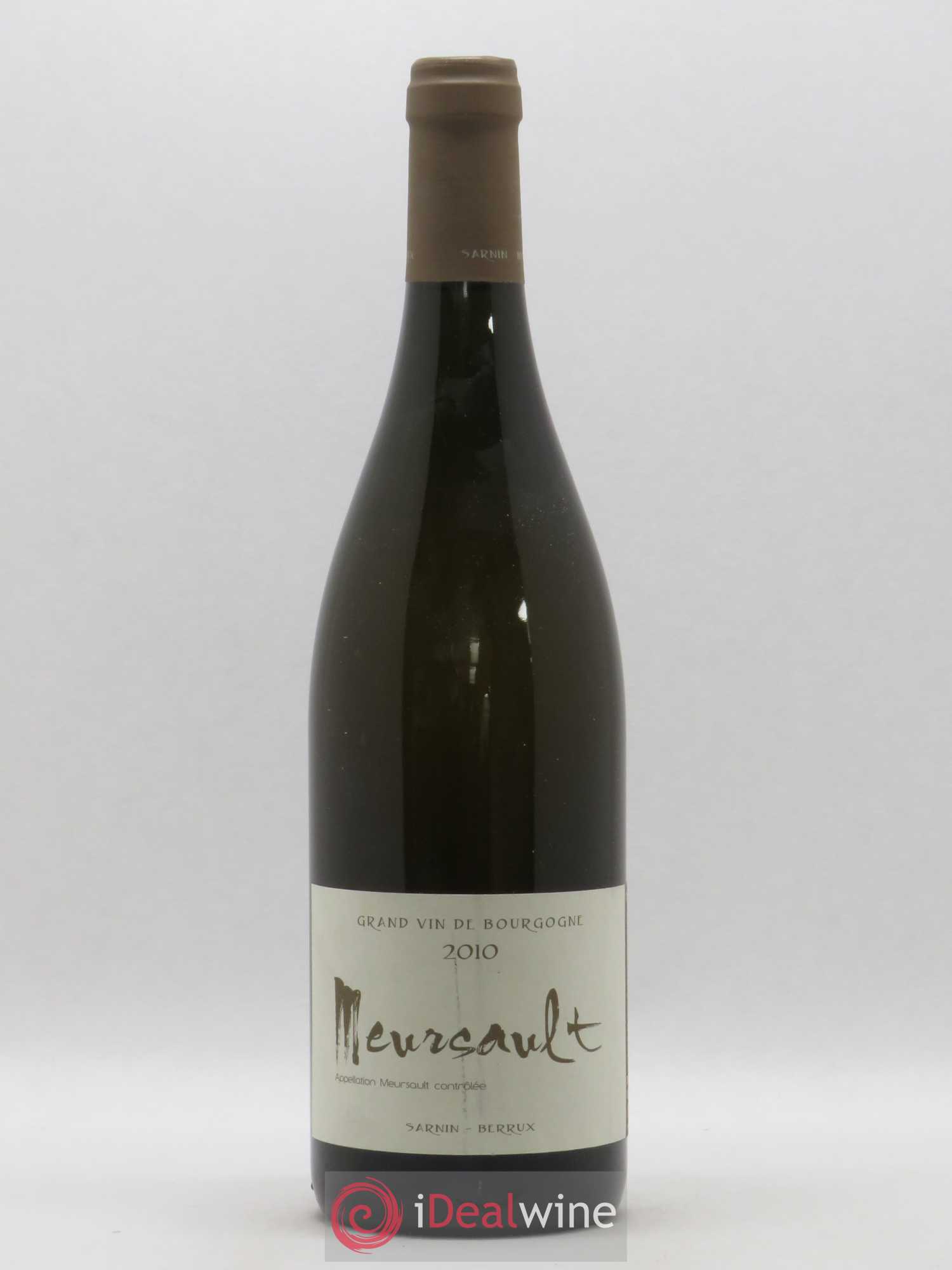 Meursault Sarnin Berrux 2010 - Posten von 1 Flasche - 0