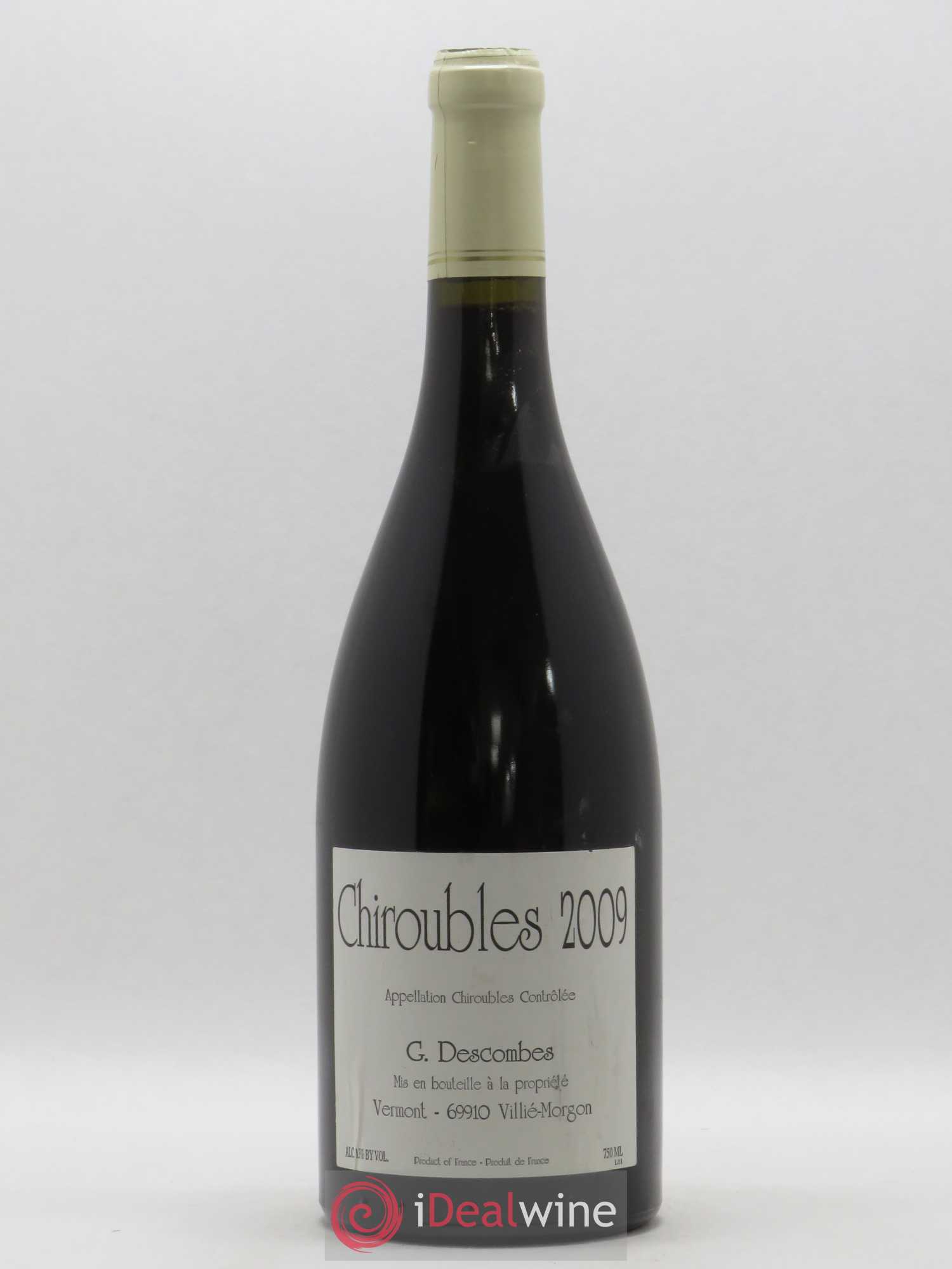 Chiroubles Vieilles vignes Georges Descombes (Domaine) 2009 - Lot de 1 bouteille - 0