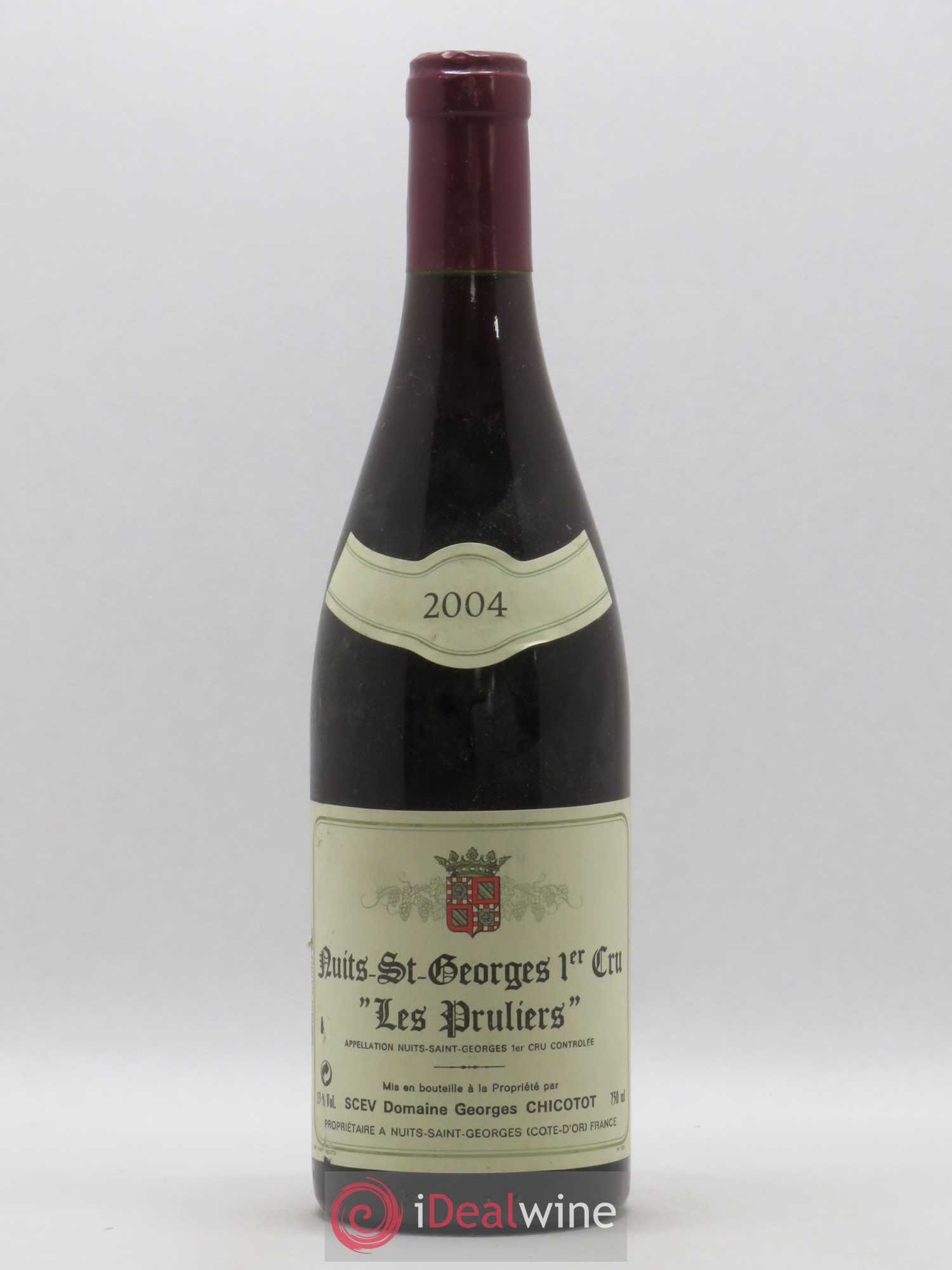 Nuits-Saint-Georges 1er Cru Les Pruliers Georges Chicotot 2004 - Posten von 1 Flasche - 0