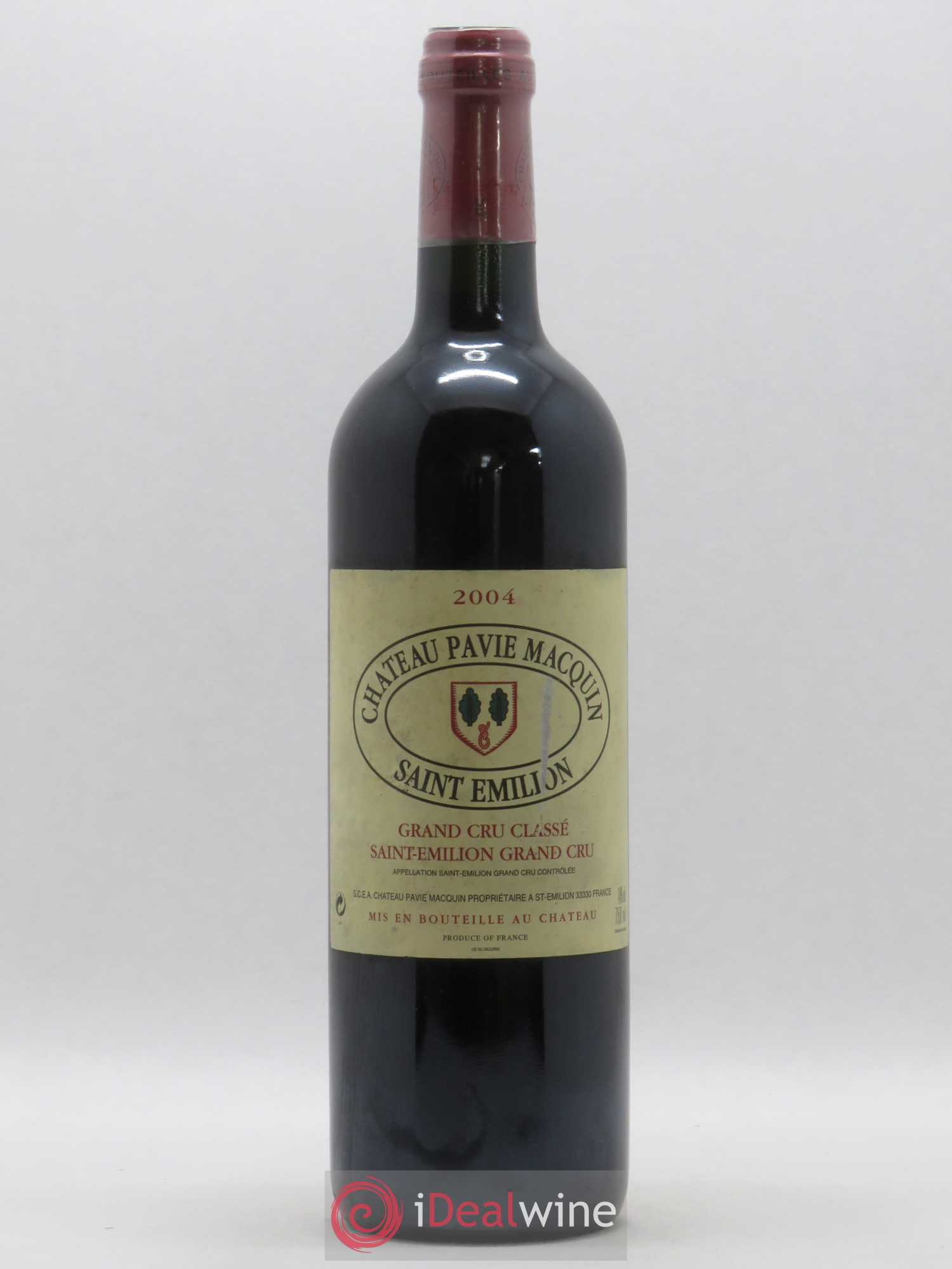 Château Pavie Macquin 1er Grand Cru Classé B 2004 - Lot de 1 bouteille - 0