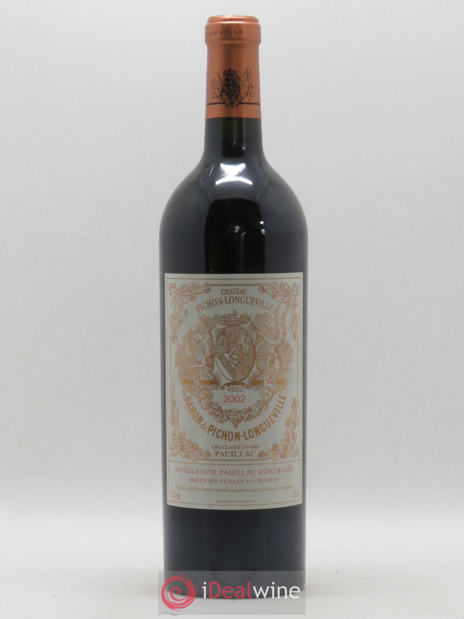 Pichon Longueville Baron 2ème Grand Cru Classé 2002 - Lot de 1 bouteille - 0