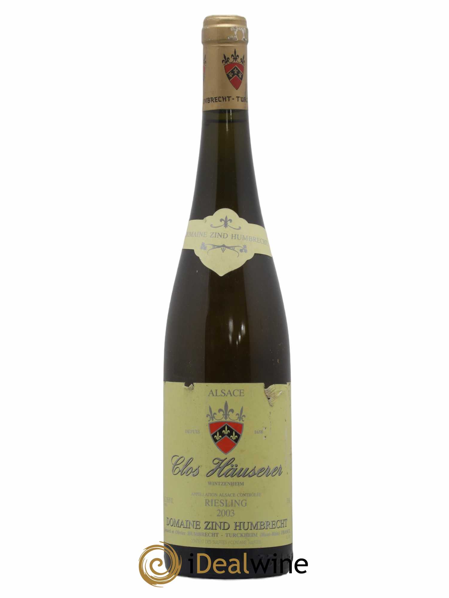Alsace Riesling Clos Hauserer Zind-Humbrecht (Domaine) 2003 - Lot de 1 bouteille - 0