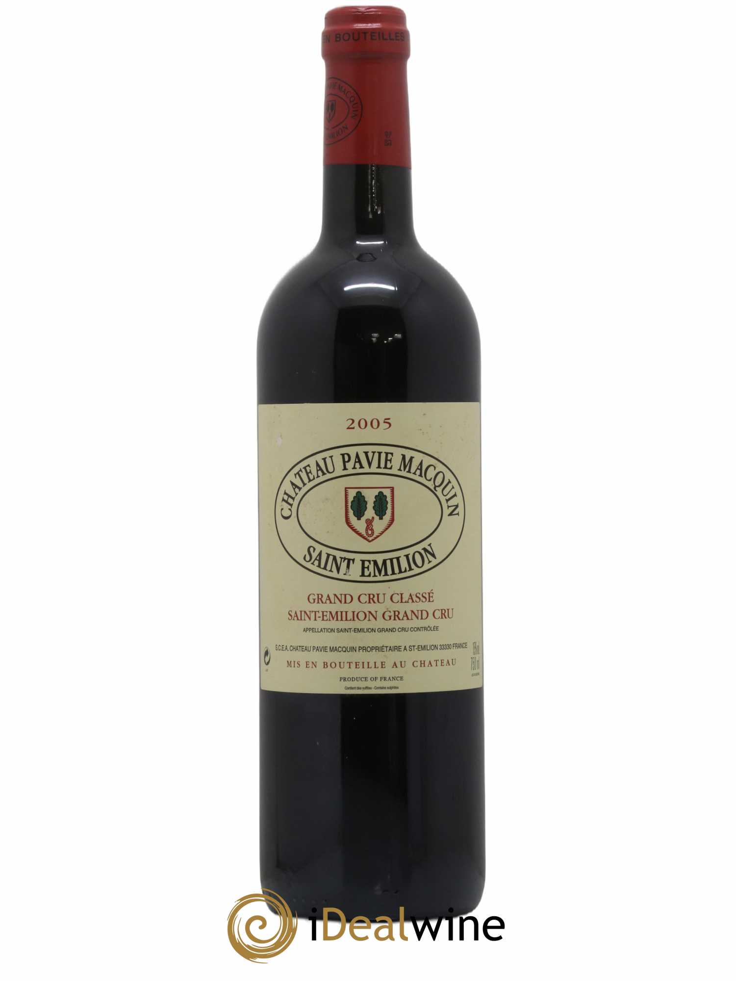 Château Pavie Macquin 1er Grand Cru Classé B 2005 - Lot de 1 bouteille - 0