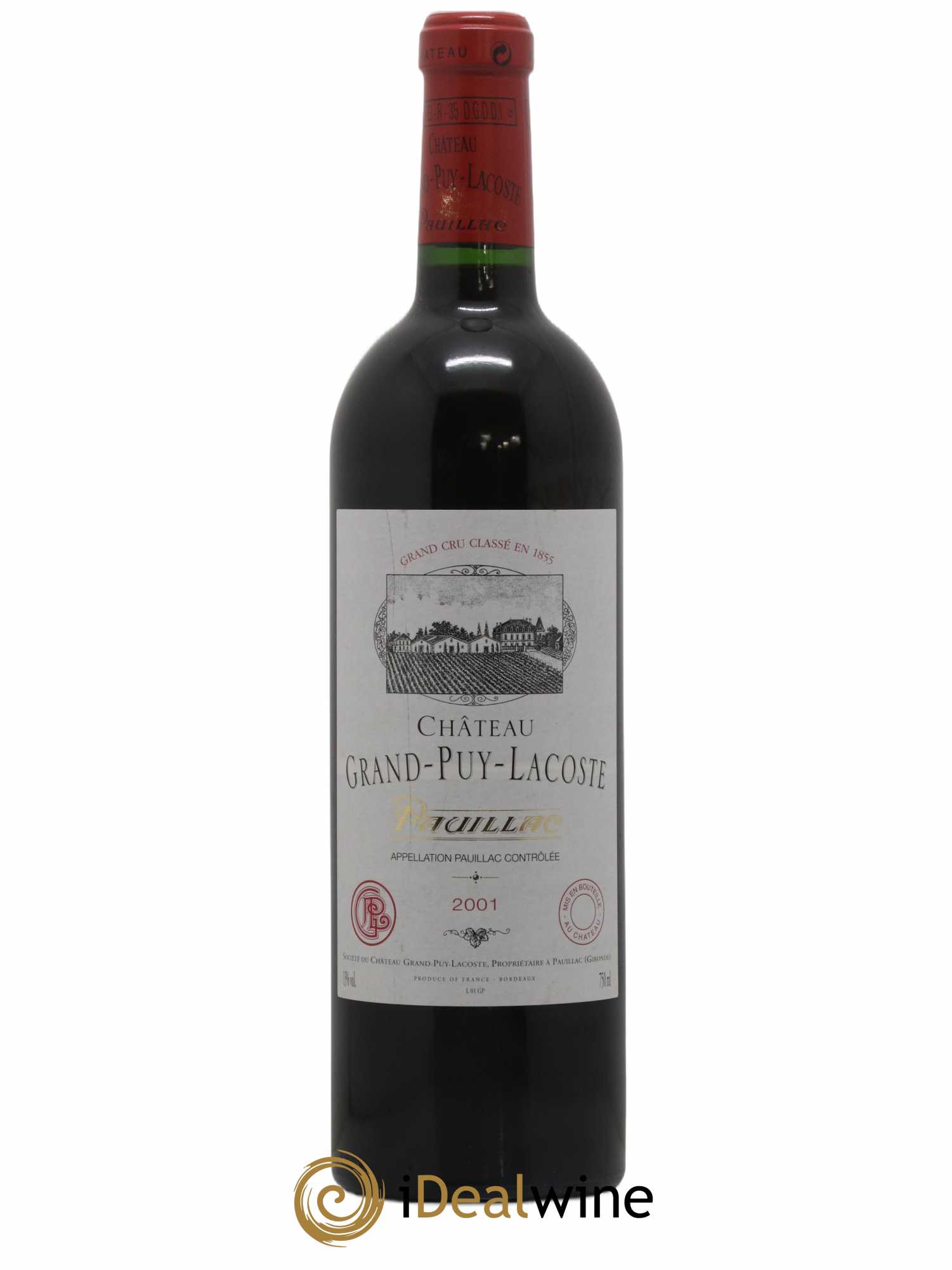 Château Grand Puy Lacoste 5ème Grand Cru Classé 2001 - Lot of 1 bottle - 0