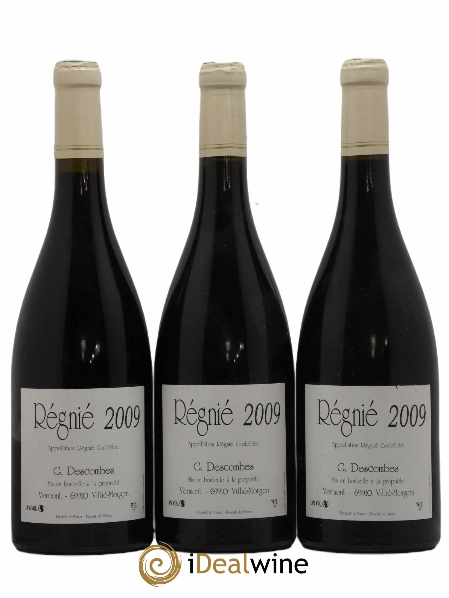 Régnié Georges Descombes (Domaine) 2009 - Lot de 3 bouteilles - 0