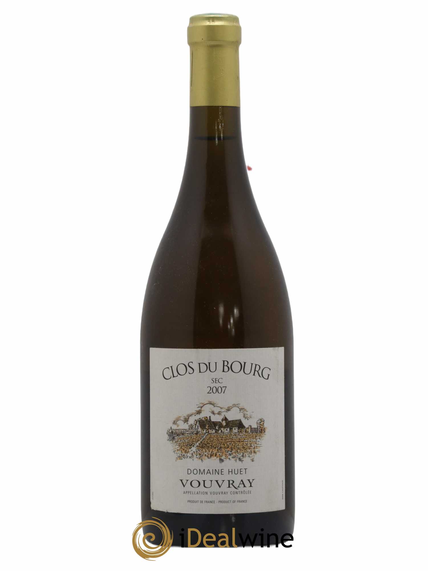 Vouvray Clos du Bourg Sec Domaine Huet 2007 - Lot de 1 bouteille - 0