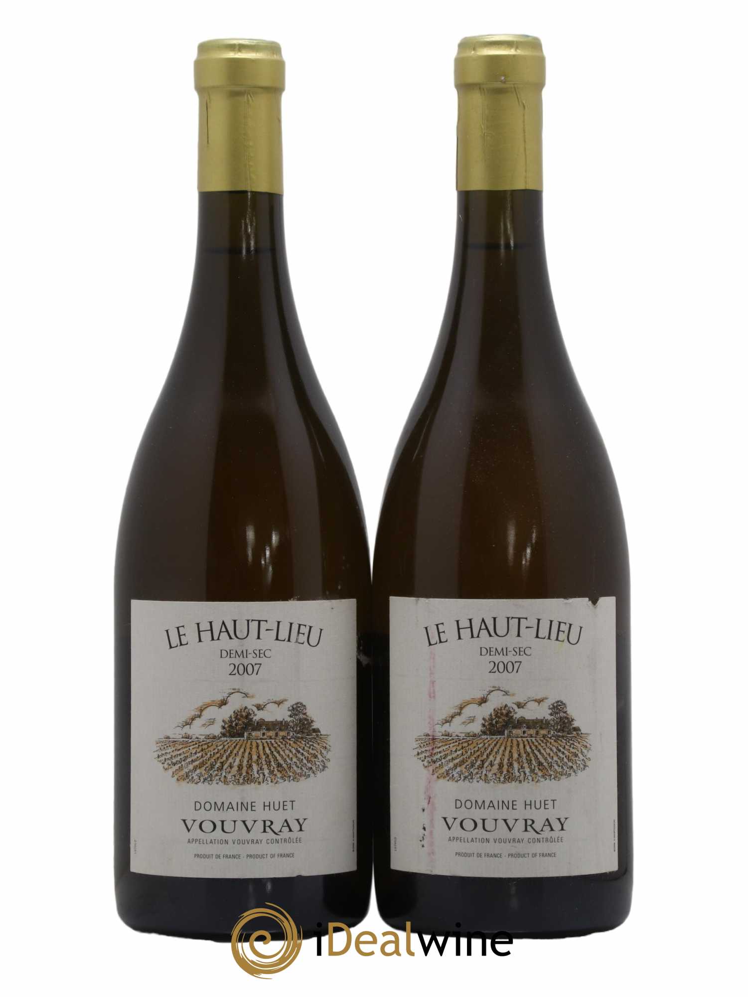 Vouvray Le Haut-Lieu Demi-Sec Domaine Huet 2007 - Lot de 2 bouteilles - 0
