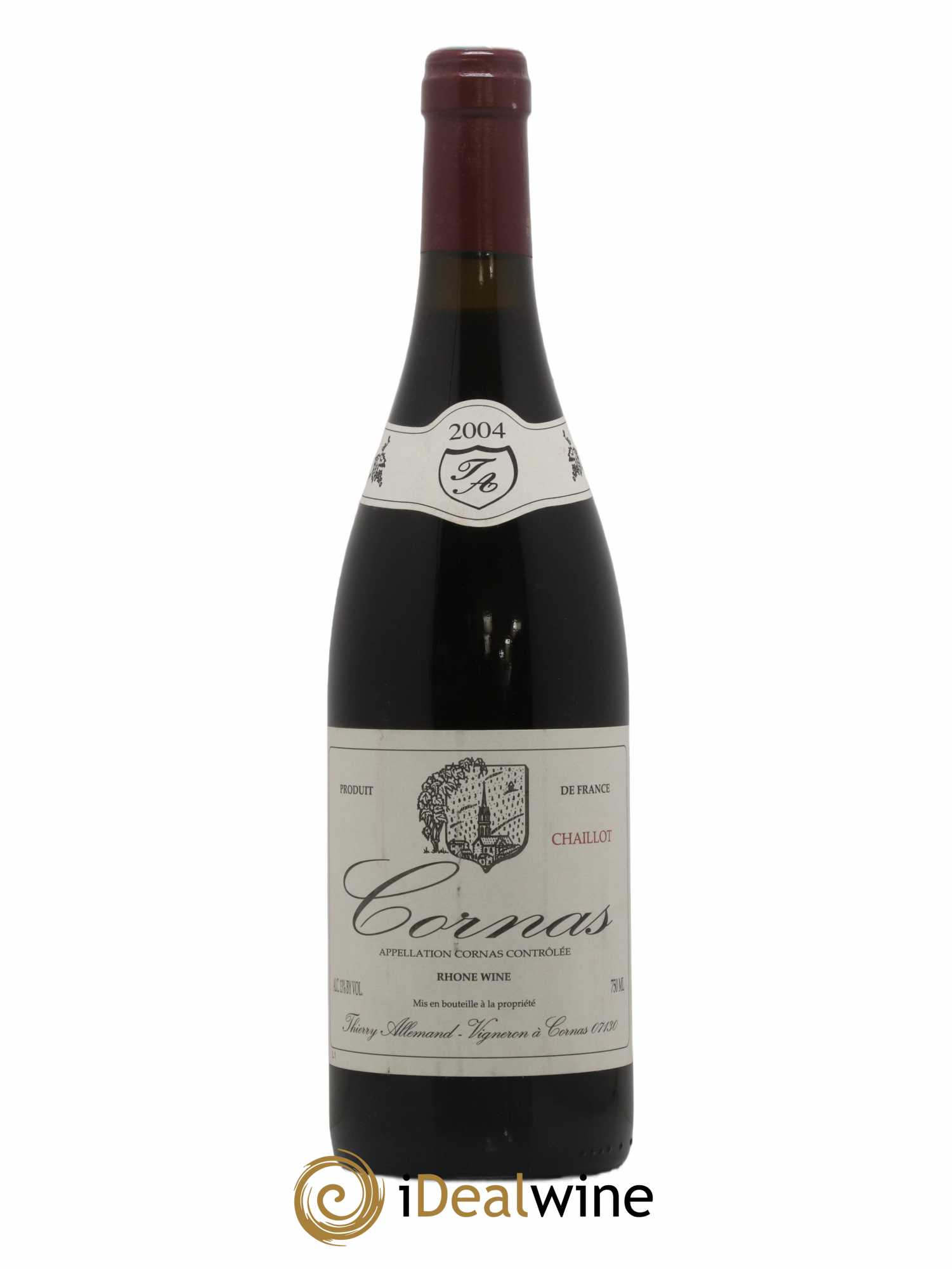 Cornas Chaillot Thierry Allemand 2004 - Lot of 1 bottle - 0
