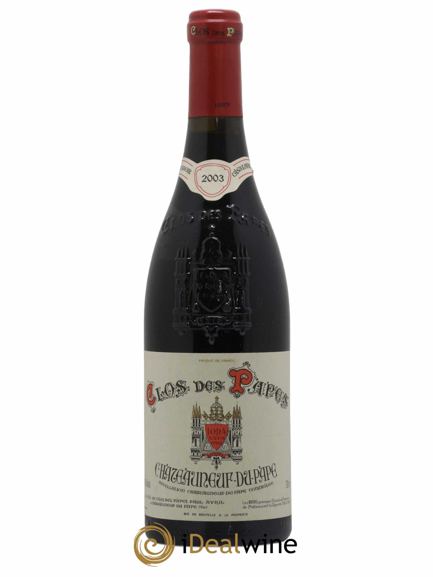 Châteauneuf-du-Pape Clos des Papes - Paul Avril 2003 - Lot of 1 bottle - 0