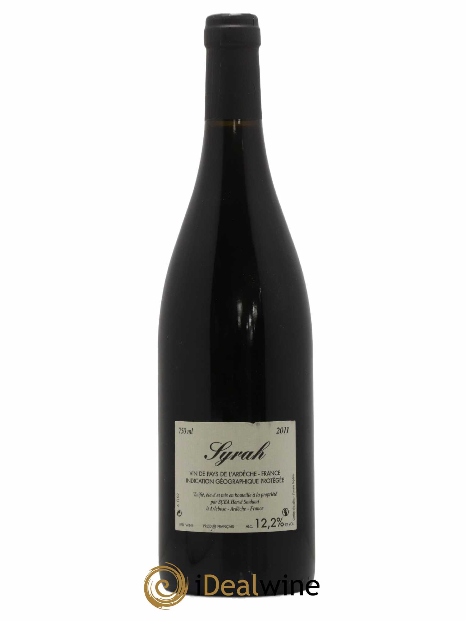 Ardèche Syrah Hervé Souhaut - Domaine Romaneaux-Destezet 2011 - Lot de 1 bouteille - 1