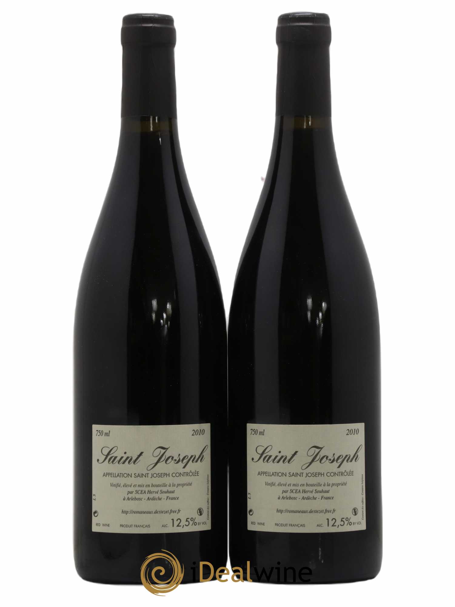 Saint-Joseph Sainte Epine Hervé Souhaut - Domaine Romaneaux-Destezet 2010 - Lot de 2 bouteilles - 1