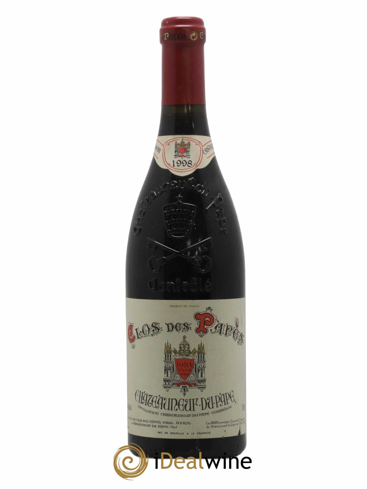 Châteauneuf-du-Pape Clos des Papes - Paul Avril 1998 - Lot de 1 bouteille - 0