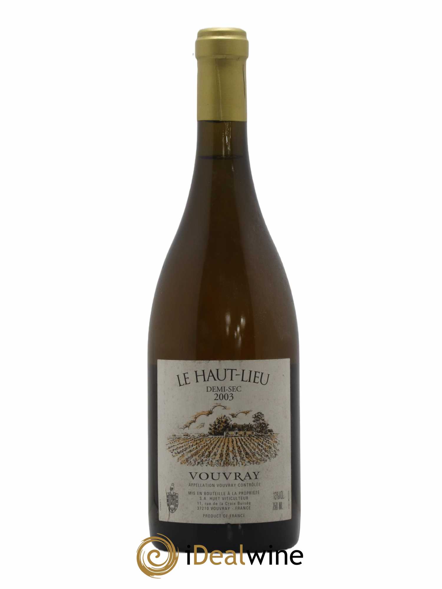 Vouvray Le Haut-Lieu Demi-Sec Domaine Huet 2003 - Lot de 1 bouteille - 0