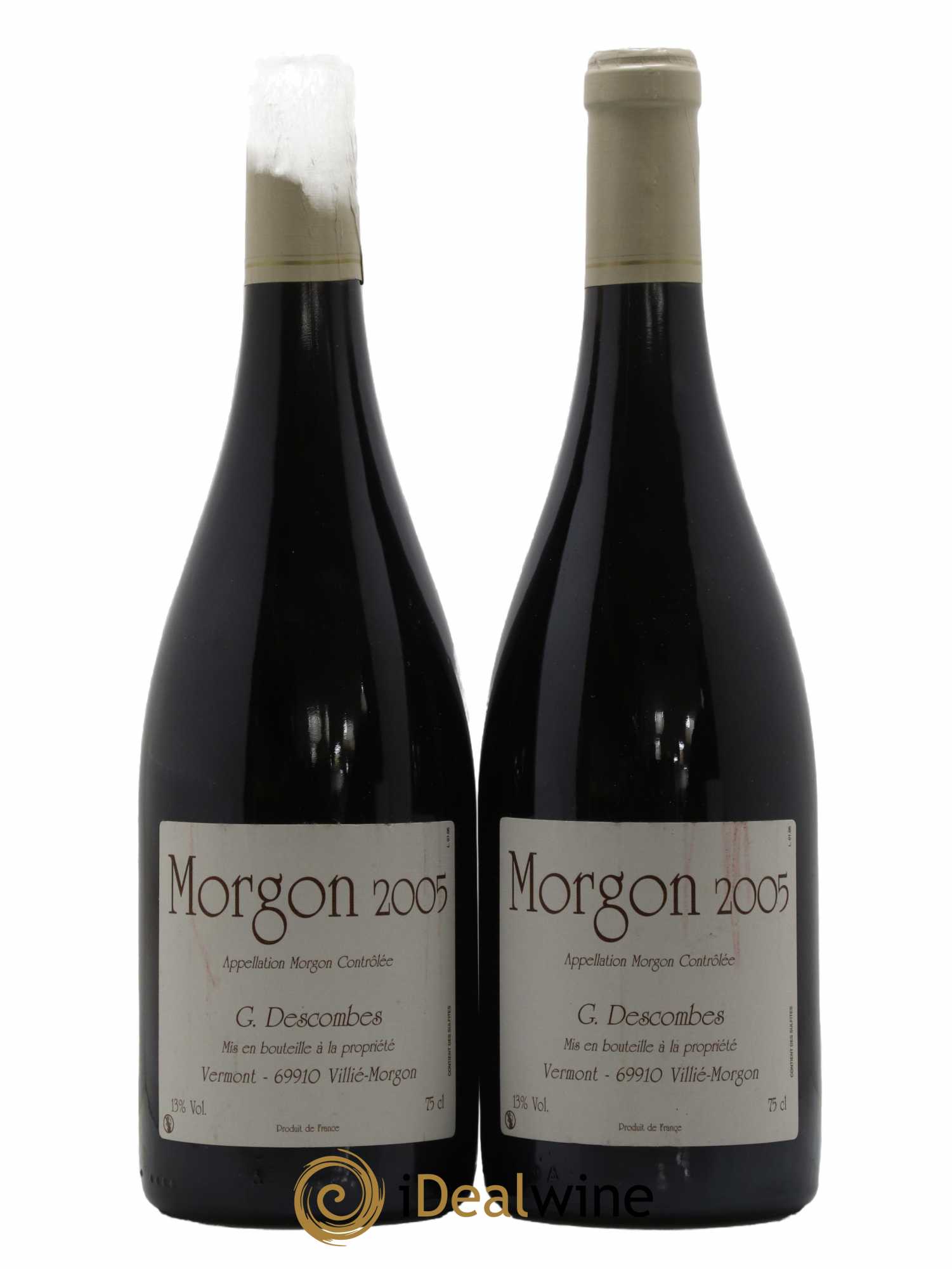 Morgon Georges Descombes (Domaine) 2005 - Lot de 2 bouteilles - 0