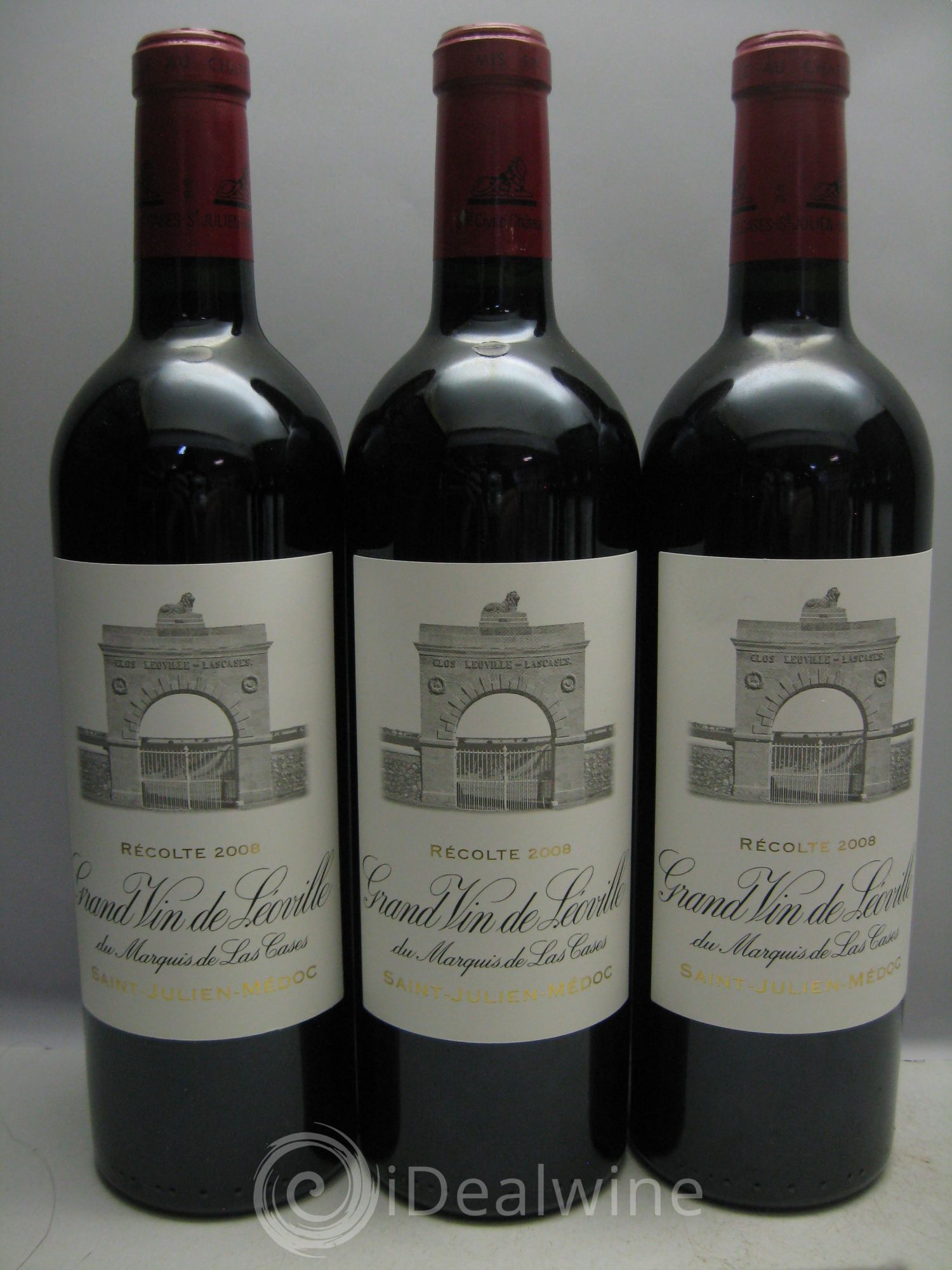 Château Léoville Las Cases 2ème Grand Cru Classé 2008 - Lot de 12 bouteilles - 1