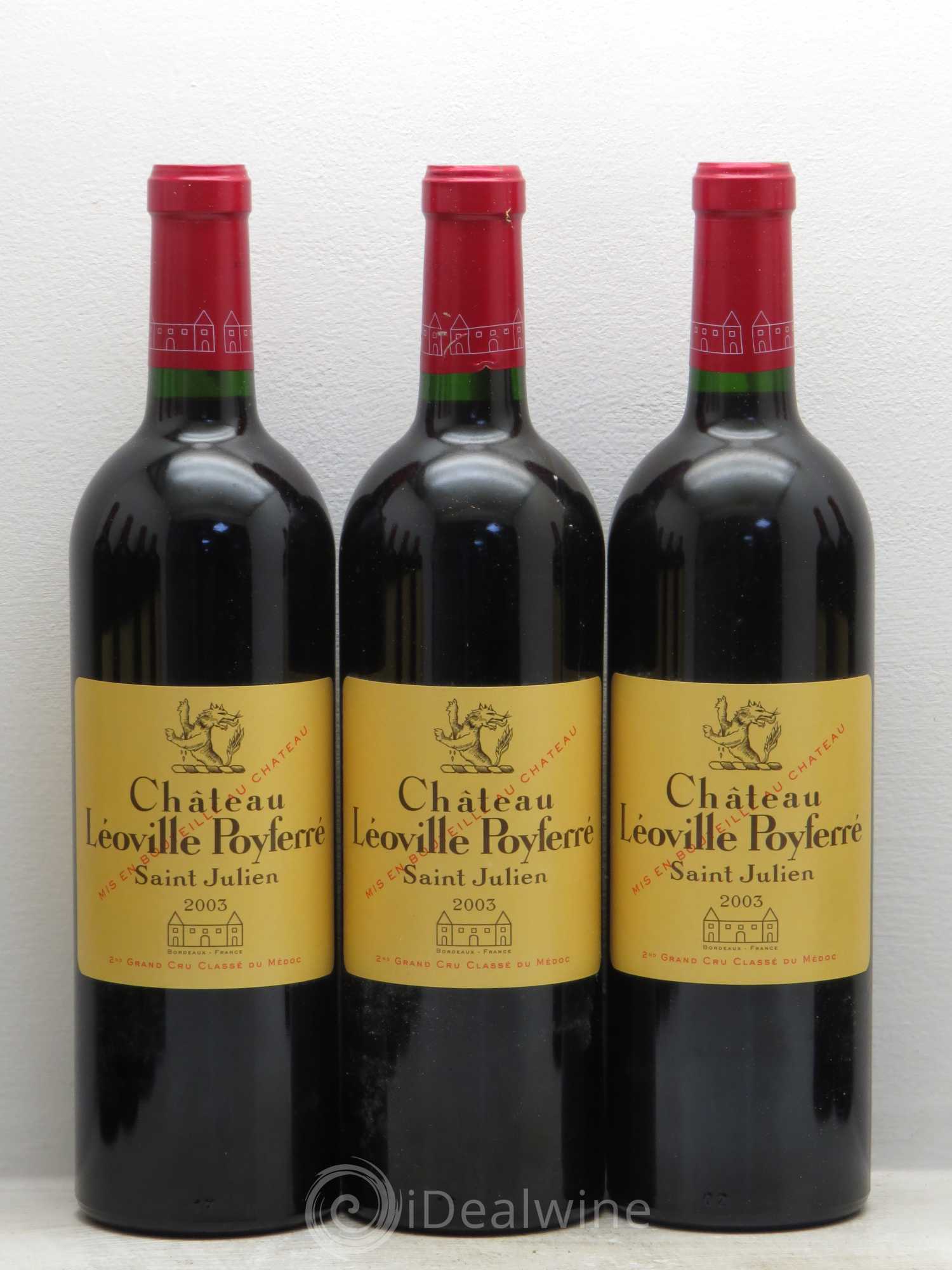 Château Léoville Poyferré 2ème Grand Cru Classé 2003 - Lot de 12 bouteilles - 2