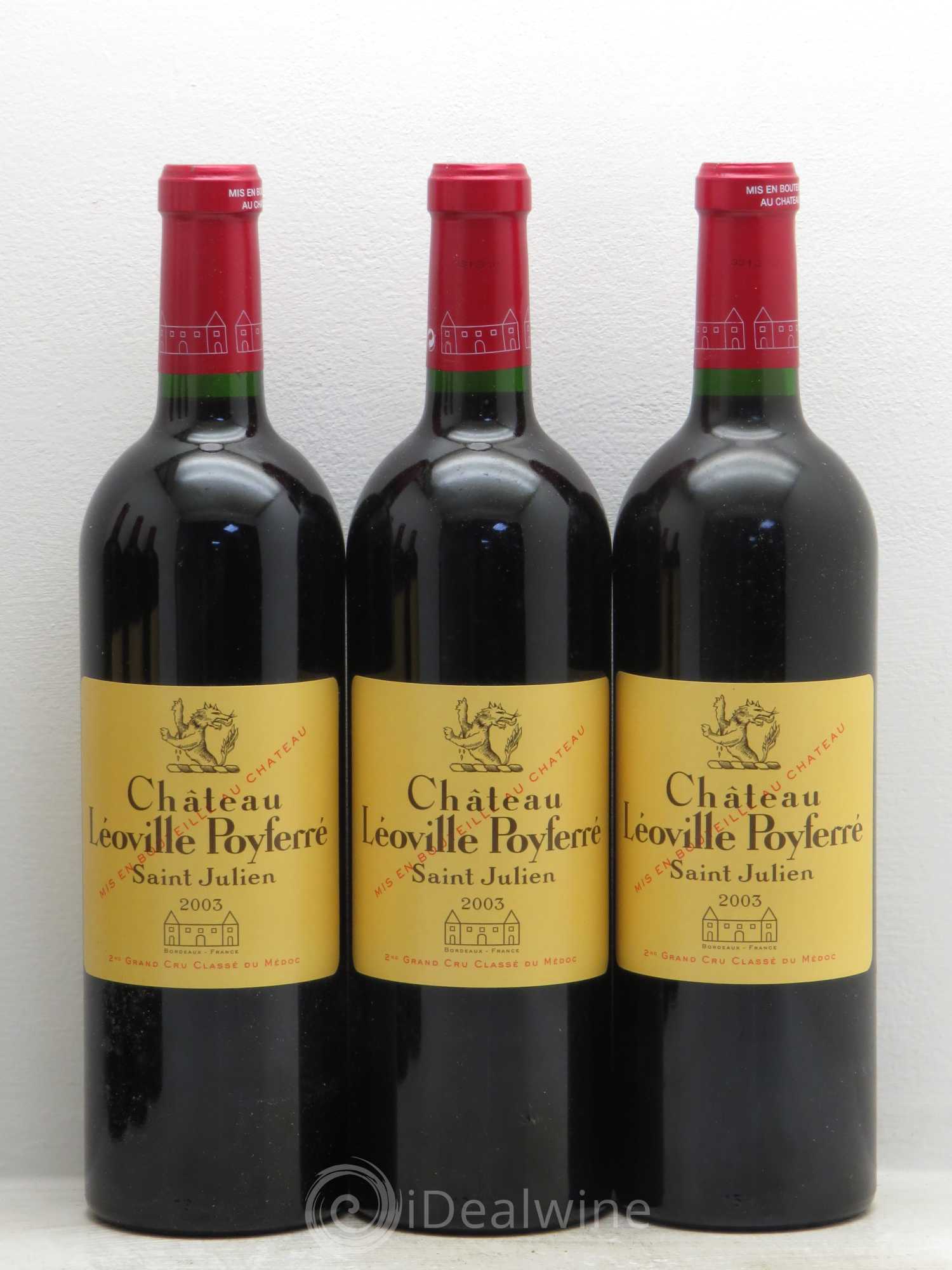 Château Léoville Poyferré 2ème Grand Cru Classé 2003 - Lot de 12 bouteilles - 3