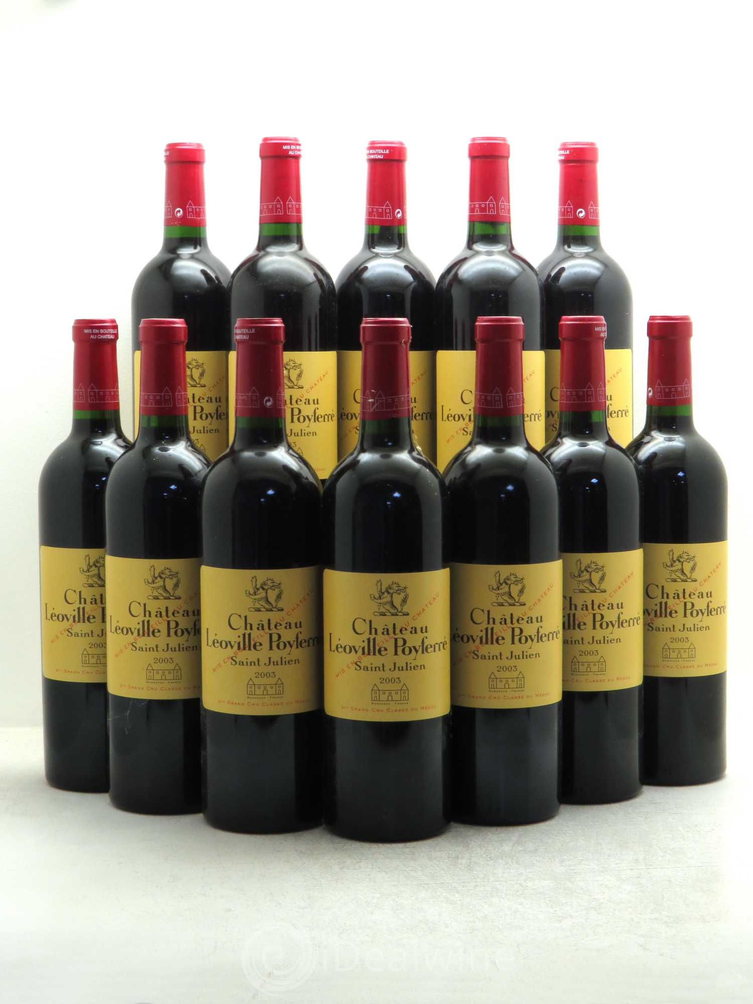Château Léoville Poyferré 2ème Grand Cru Classé 2003 - Lot de 12 bouteilles - 0