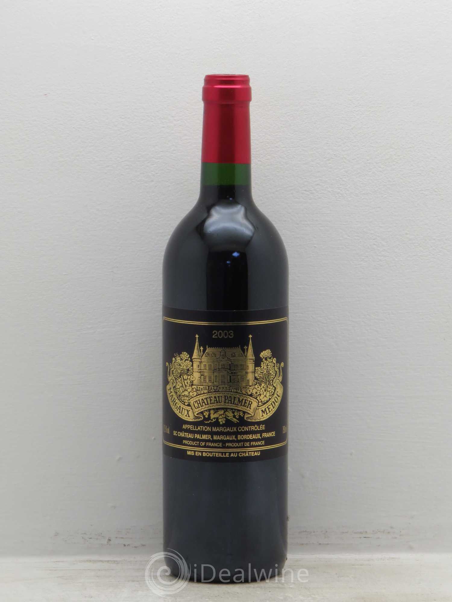 Château Palmer 3ème Grand Cru Classé 2003 - Lot de 6 bouteilles - 0
