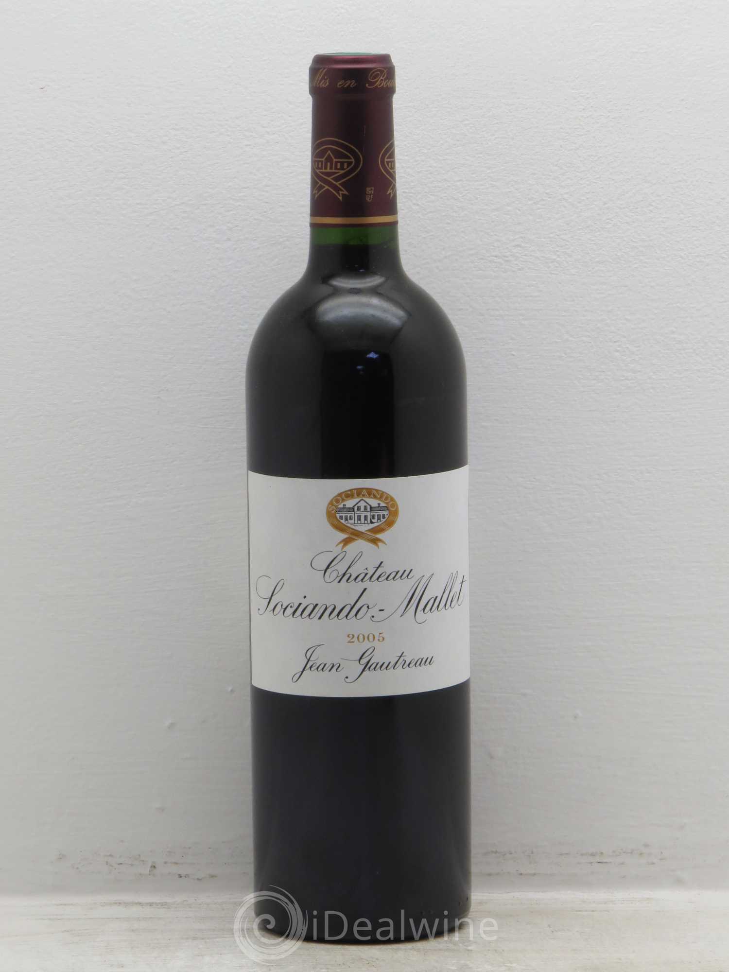 Château Sociando Mallet 2005 - Lot de 1 bouteille - 0